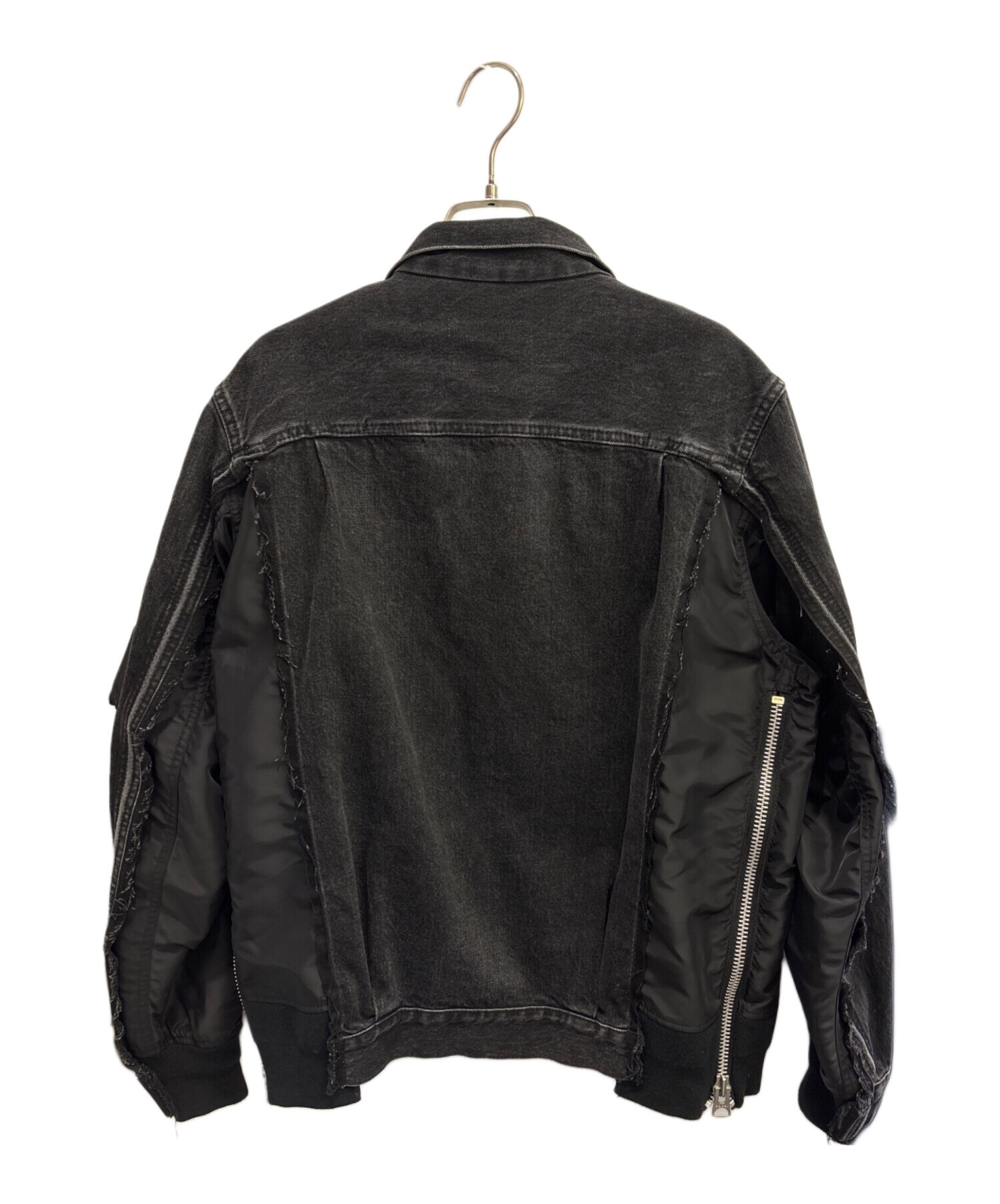 中古・古着通販】sacai (サカイ) Denim x Nylon Twill Jacket ブラック