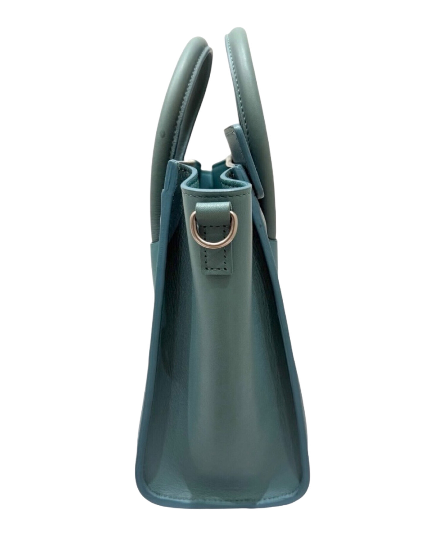 CELINE セリーヌ トラペーズ　ネイビー/グリーン　中古品 中古・古着通販】CELINE (セリーヌ) ラゲージ ナノショッパー ブルー