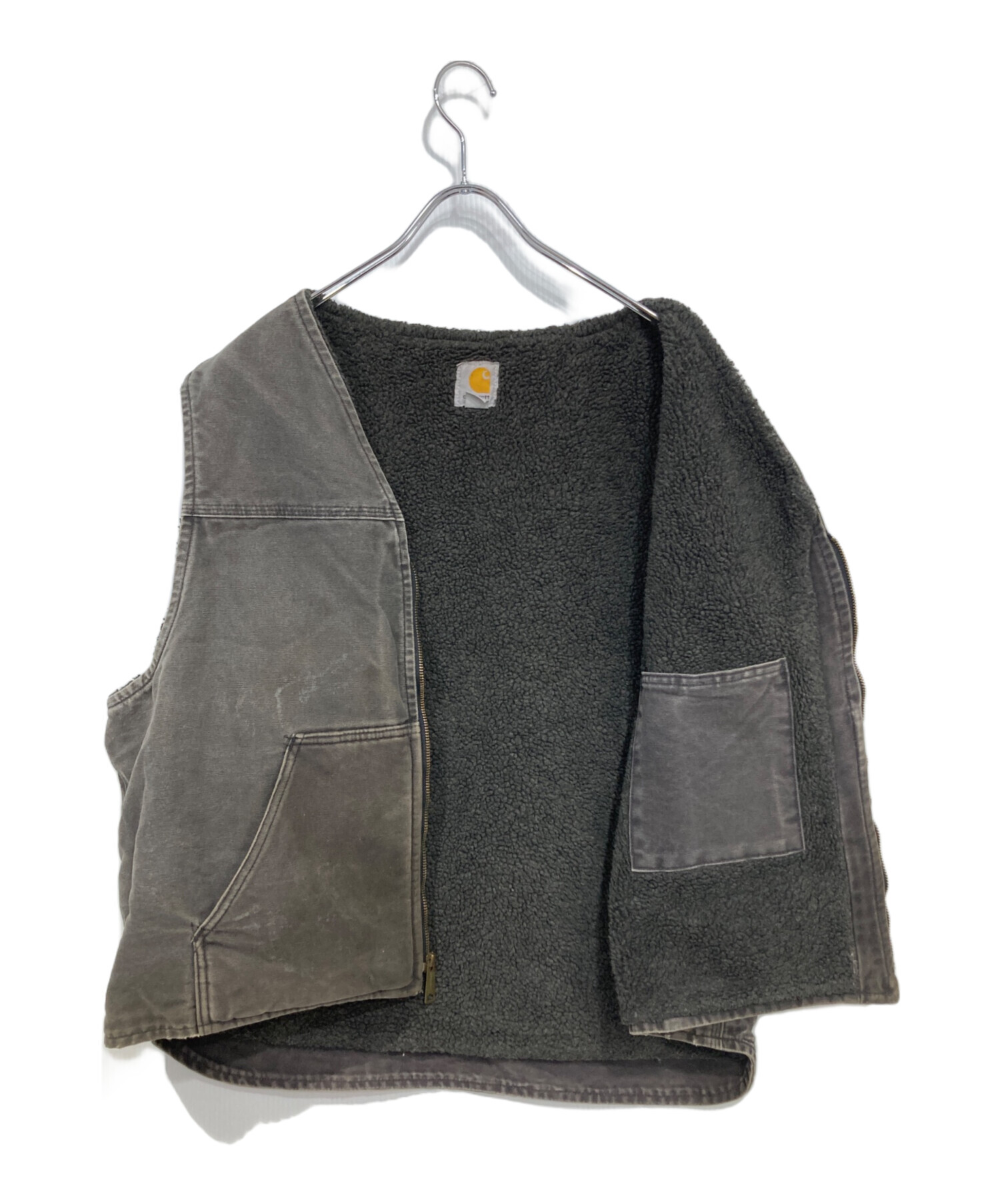 カ*ん様 Carhartt ダックベスト 2XL グレー 中古・古着通販】CarHartt (カーハート) 裏ボアダックベスト グレー