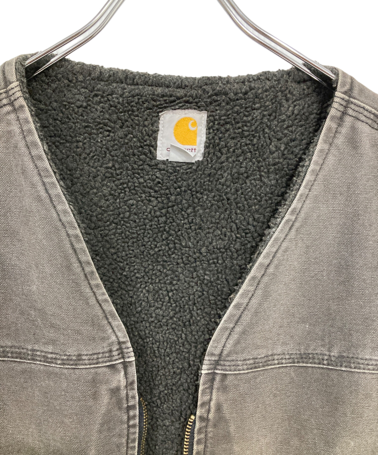 中古・古着通販】CarHartt (カーハート) 裏ボアダックベスト グレー