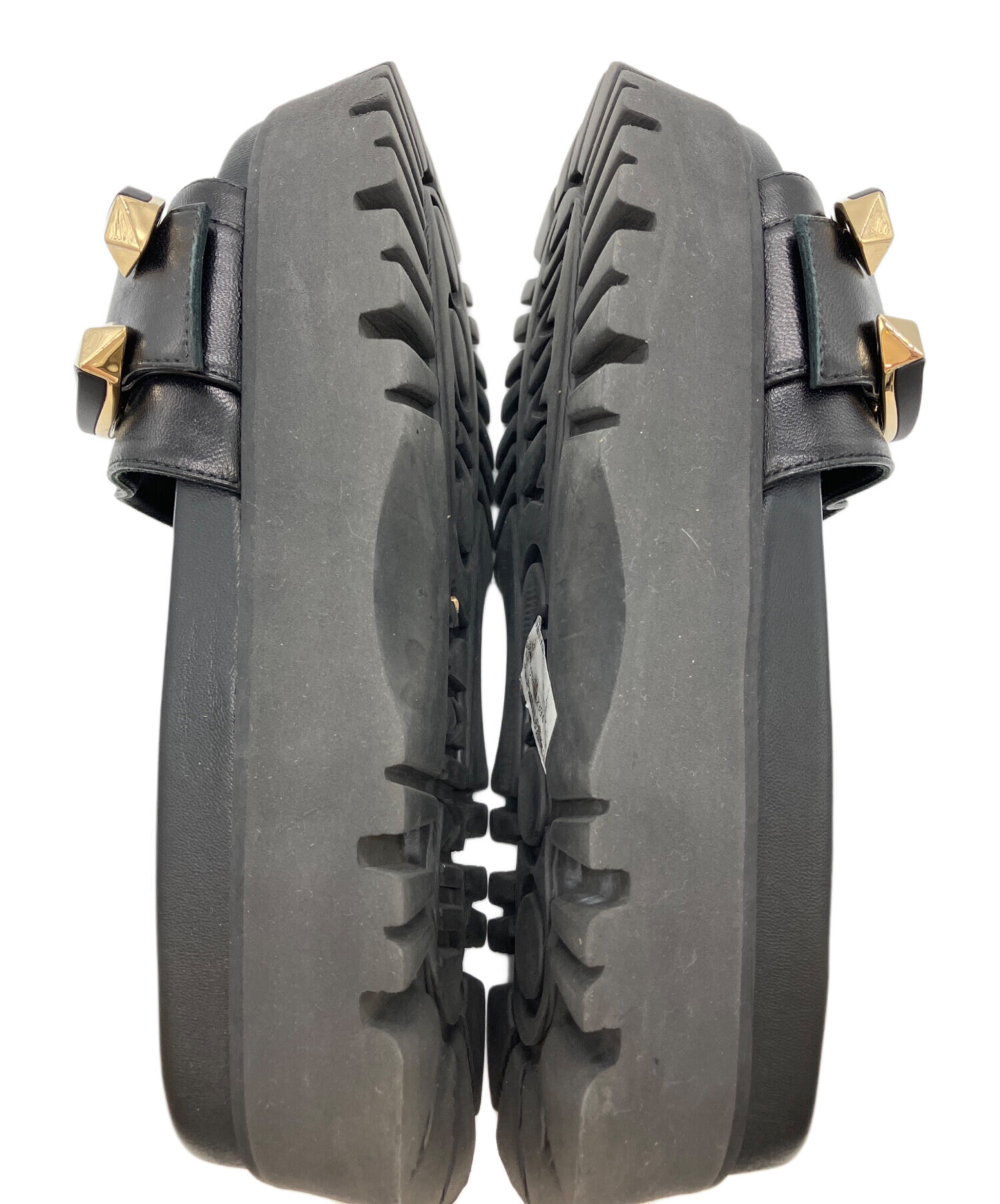 美品Jimmy Chooジミーチュウ　サンダルブラック　35 中古・古着通販】JIMMY CHOO (ジミーチュウ) サンダル ブラック サイズ