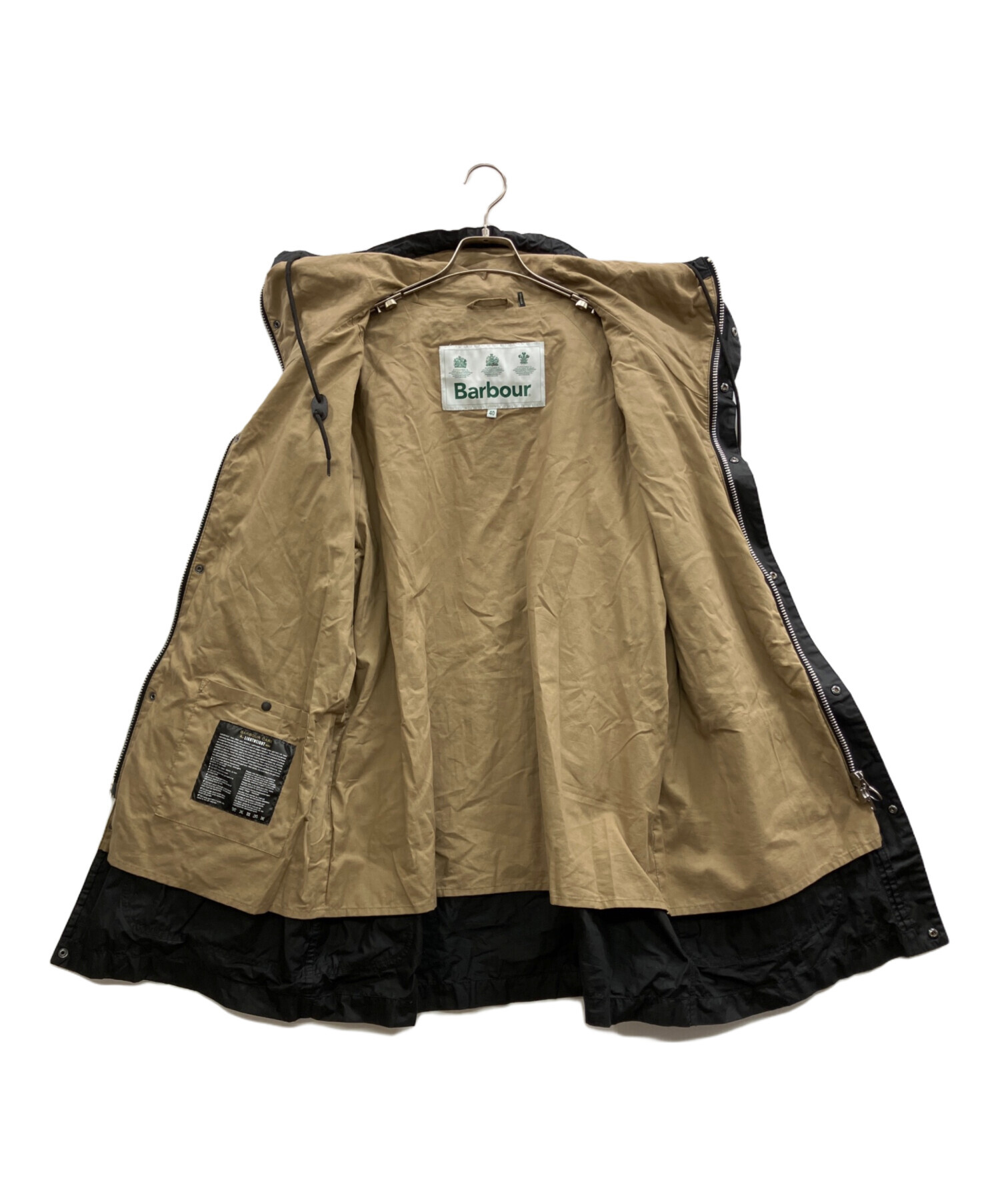 中古・古着通販】Barbour (バブアー) OVERSIZED HIKING WAX ブラック
