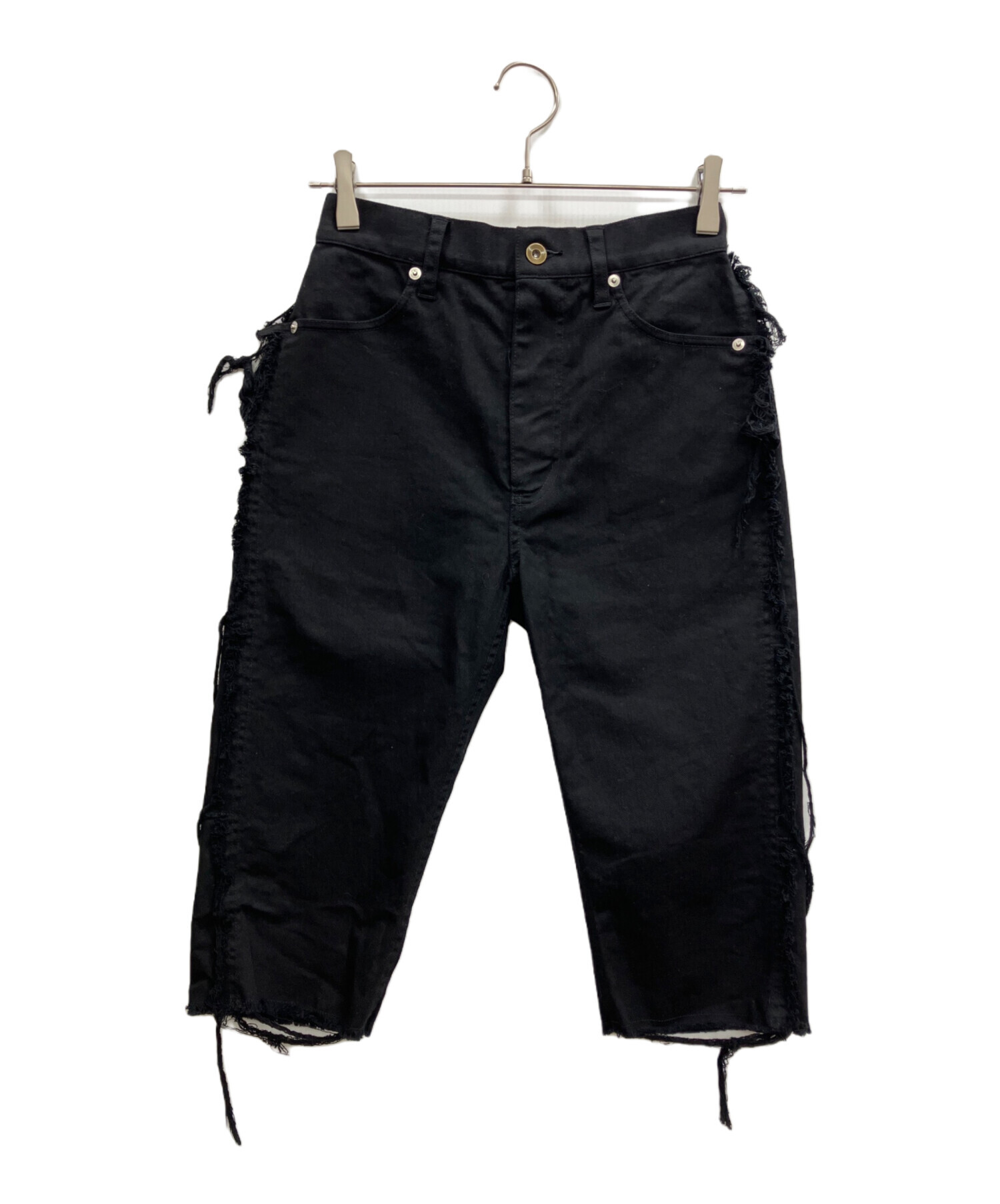 パンツ Mediam MD10-0019 中古・古着通販】Mediam (ミディアム) Frayed pants ブラック サイズ:2
