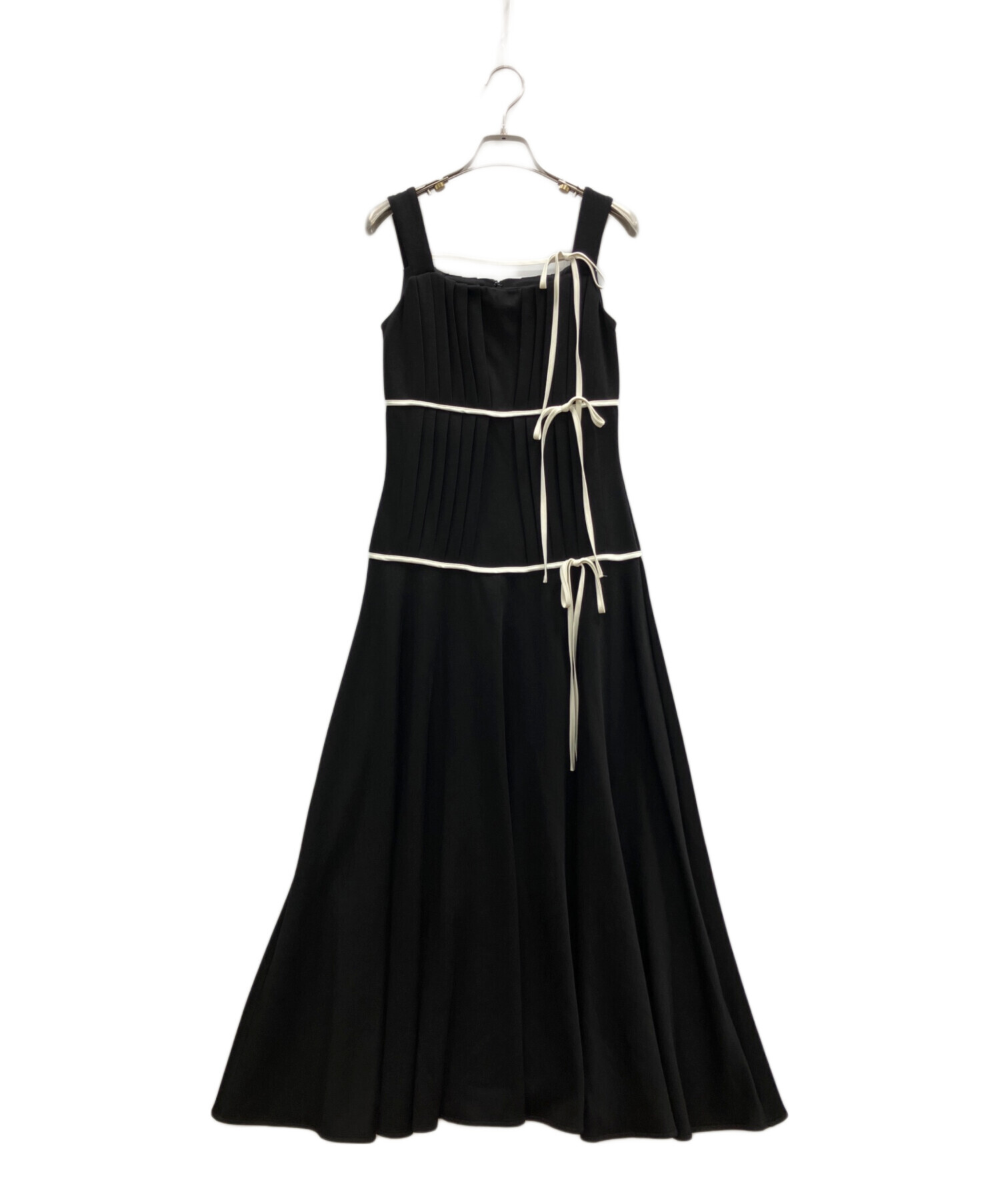 中古・古着通販】M me eme (エムミーエメ) Bicolor ribbon pleats