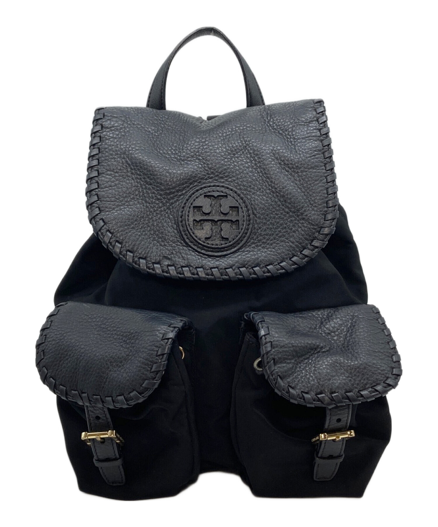 中古・古着通販】TORY BURCH (トリーバーチ) リュック ブラック サイズ