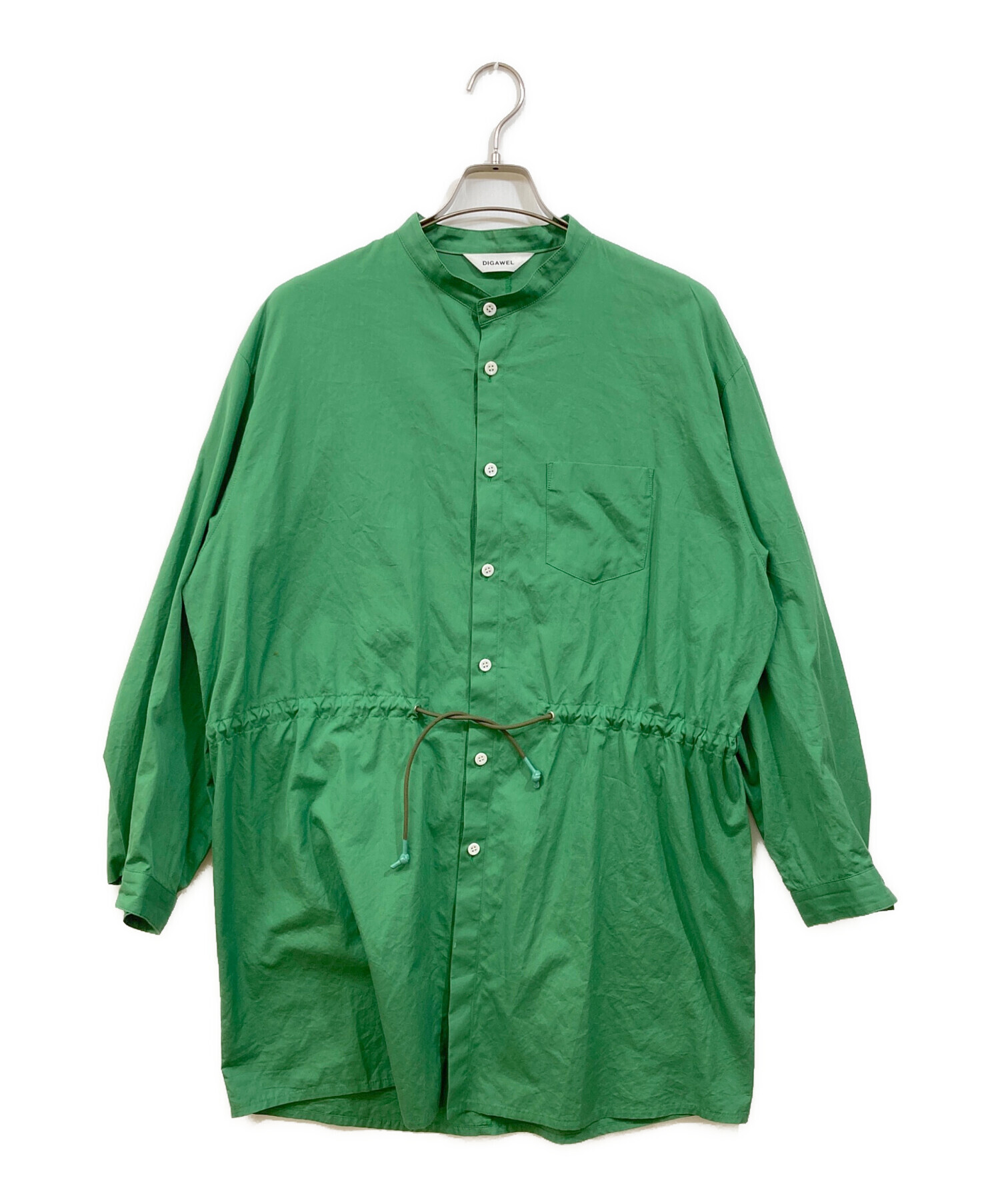 中古・古着通販】digawel (ディガウェル) ロングシャツ グリーン 
