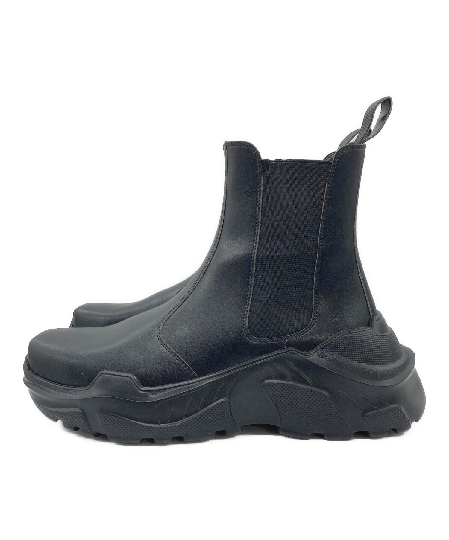 中古・古着通販】AKIKOAOKI (アキコアオキ) サイドゴアブーツ ブラック