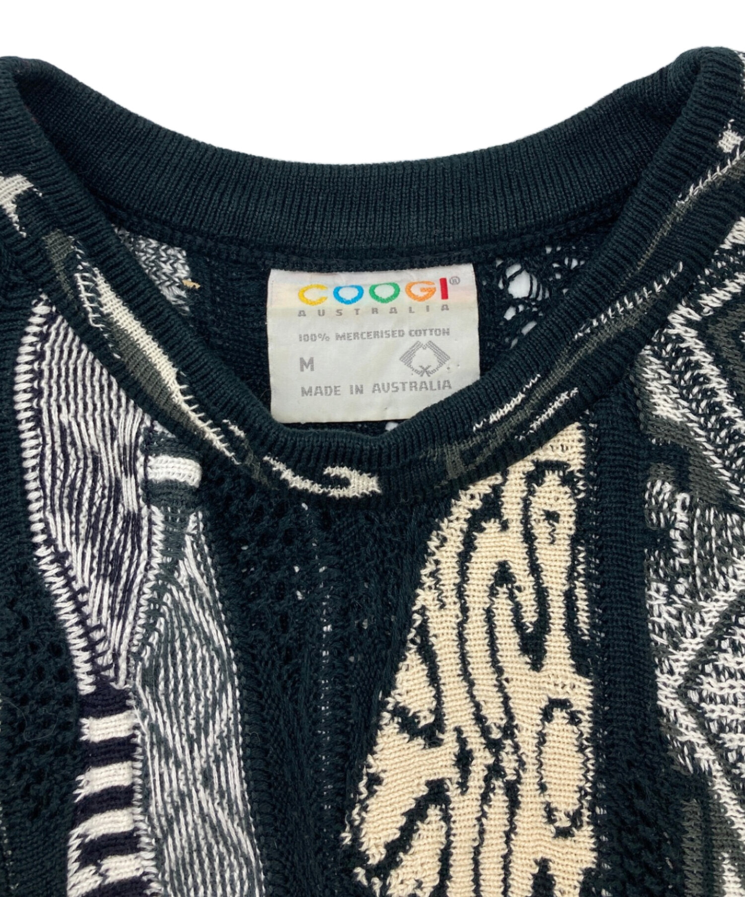 中古・古着通販】Coogi (クージー) ヴィンテージ3Dニット ブラック 