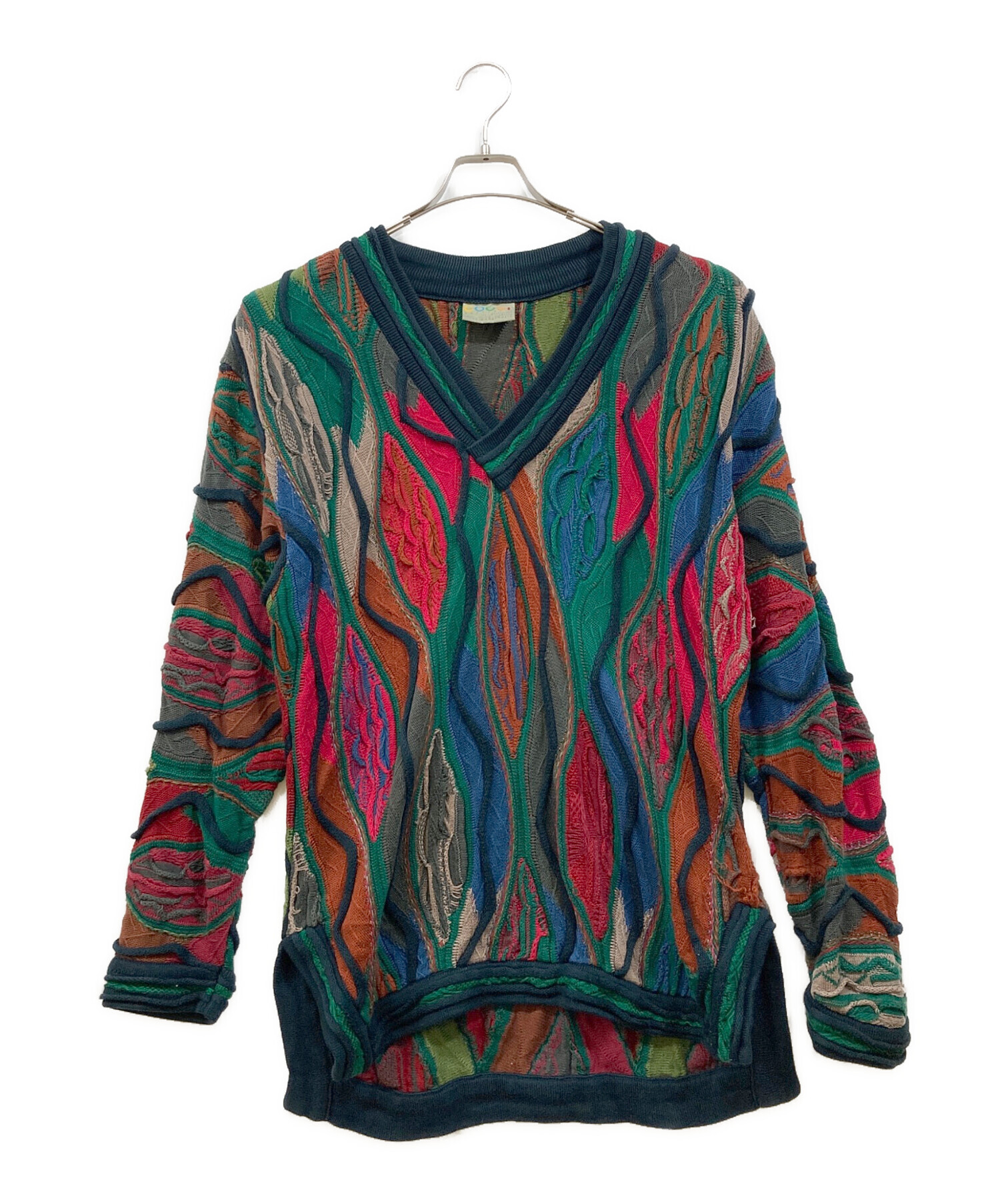 中古・古着通販】Coogi (クージー) ヴィンテージ3Dニット マルチカラー 