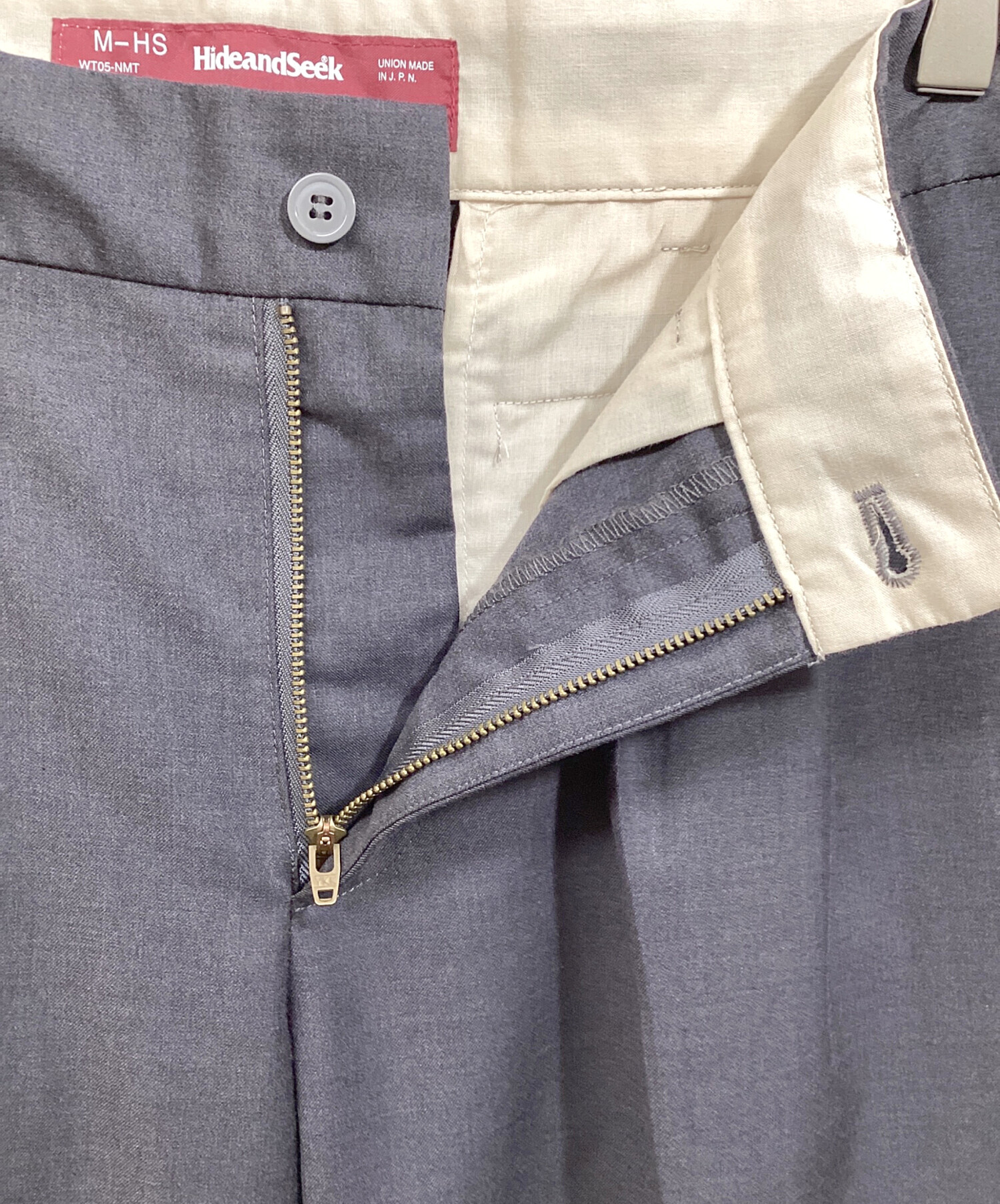 中古・古着通販】HIDE AND SEEK (ハイドアンドシーク) PLEATED TROUSER 