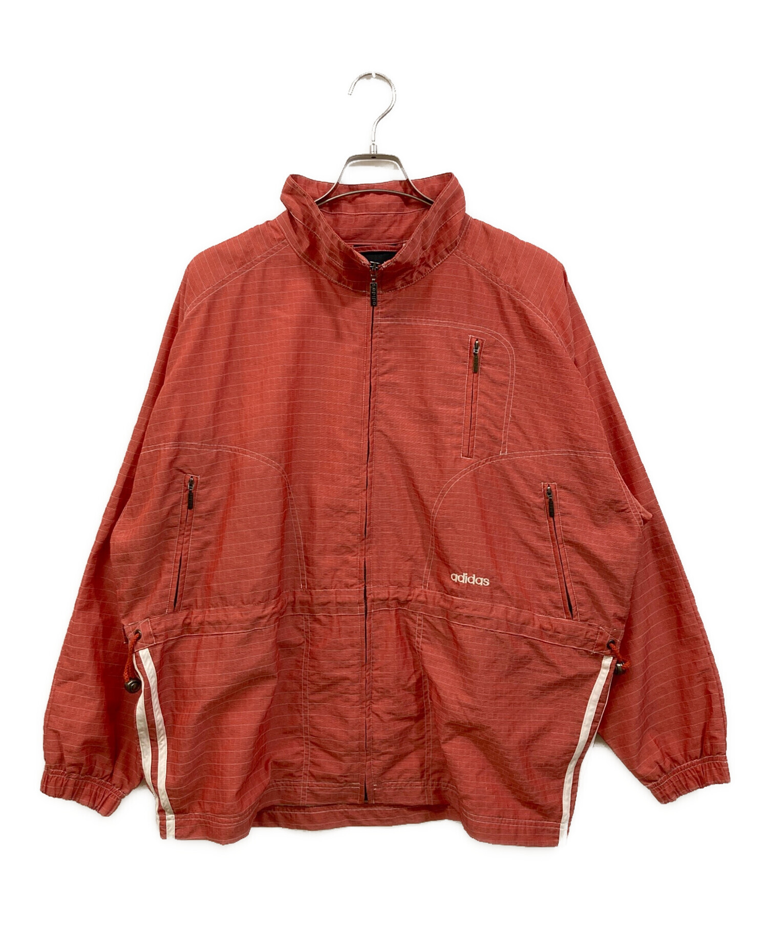 中古・古着通販】adidas (アディダス) ナイロンジャケット ピンク 