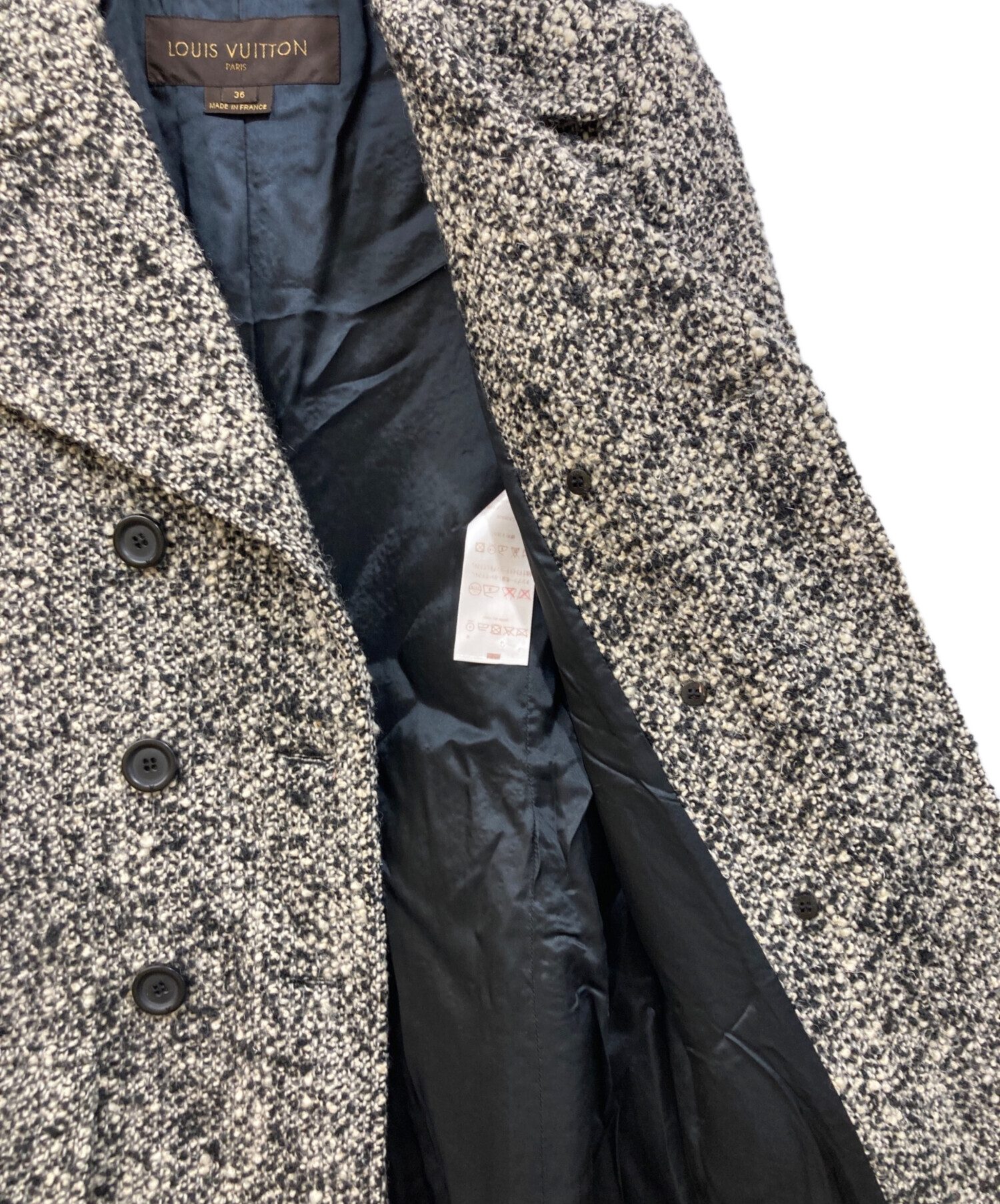 LouisVuitton WOOL ｐコート 36 LouisVuitton WOOL pコート 36 - メルカリ