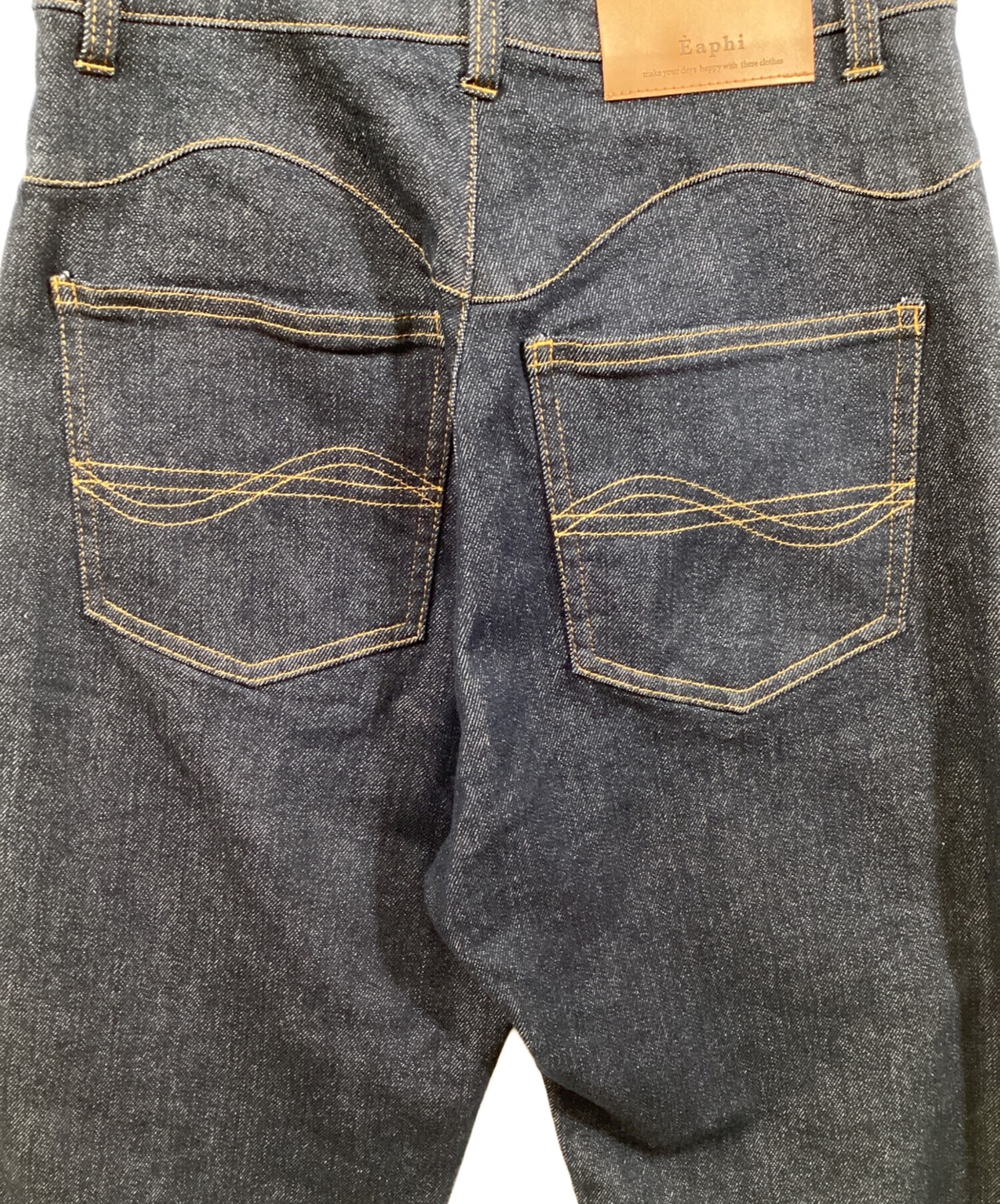 中古・古着通販】Eaphi (エフィ) wave design high waist denim 