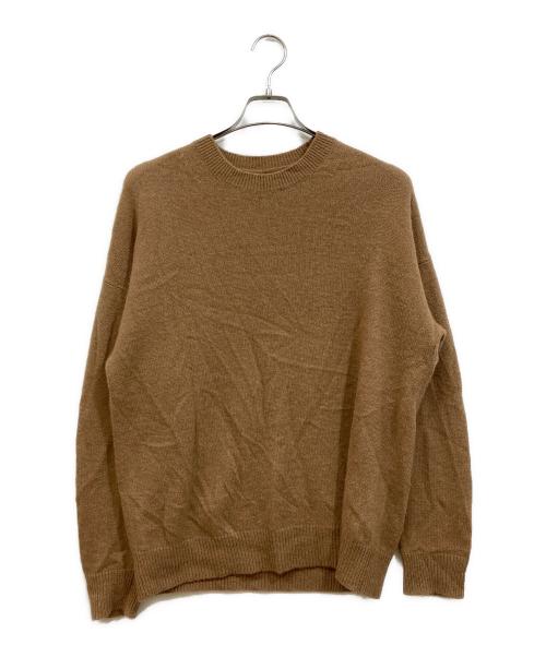 即完品＜AURALEE＞WOOL BABY CAMEL KNIT オーラリー AURALEE オーラリー WOOL BABY CAMEL BRUSHED YARN KNIT SHORT PULL