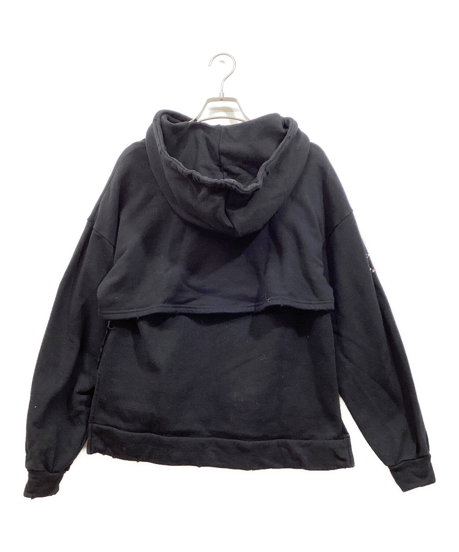 中古・古着通販】rurumu: (ルルムウ) bind rune layered hoodie 