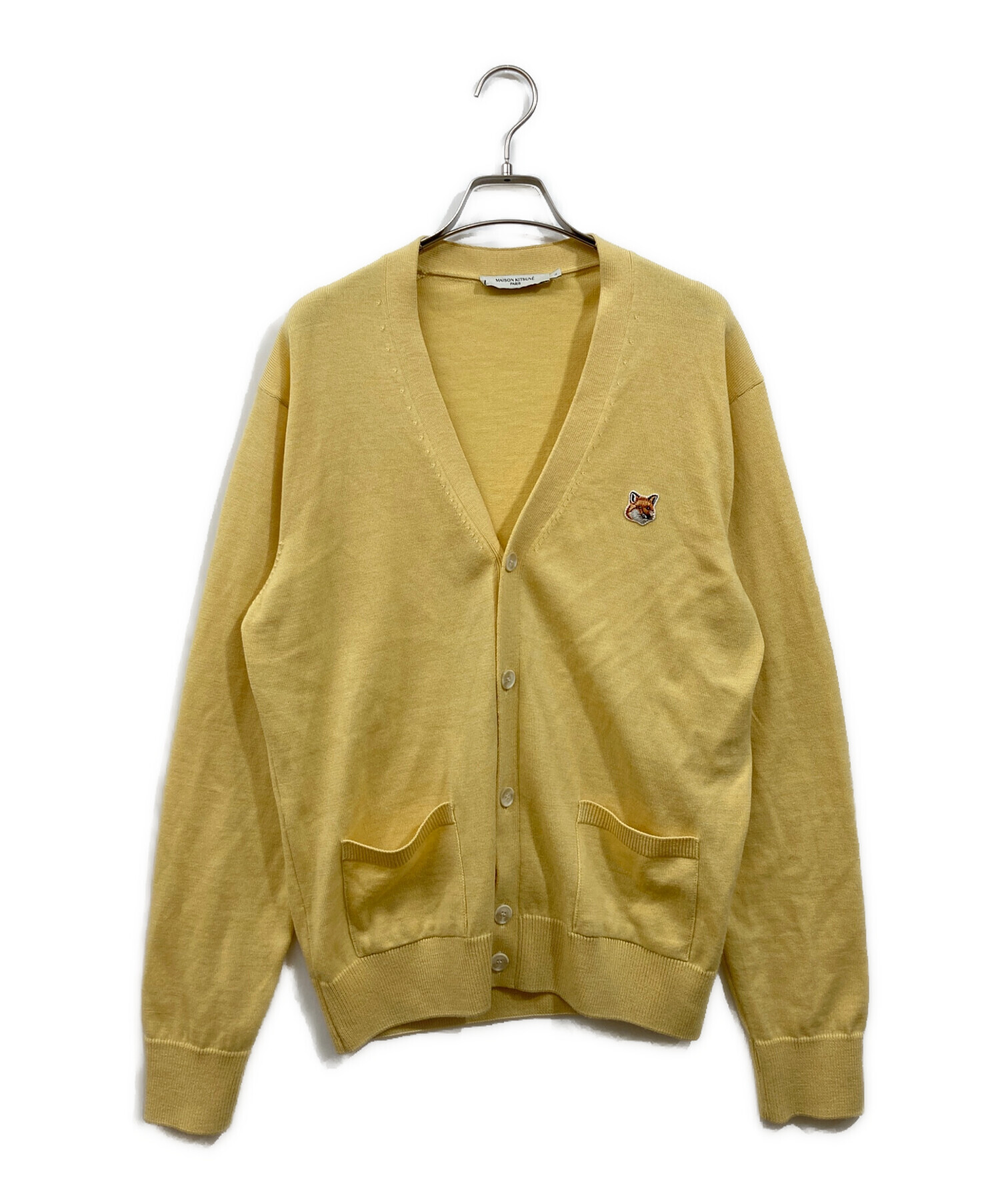 メゾンキツネ カーディガンイエロー