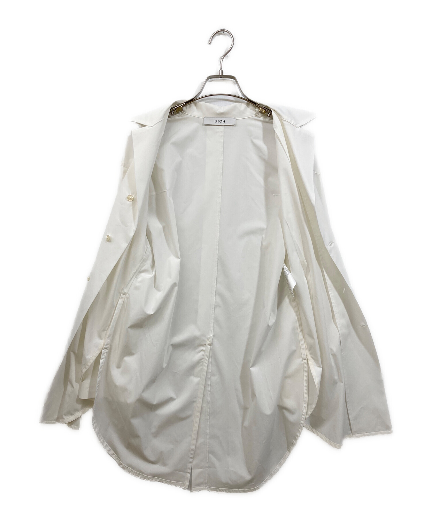 中古・古着通販】Ujoh (ウジョー) オープンカラースリットシャツ