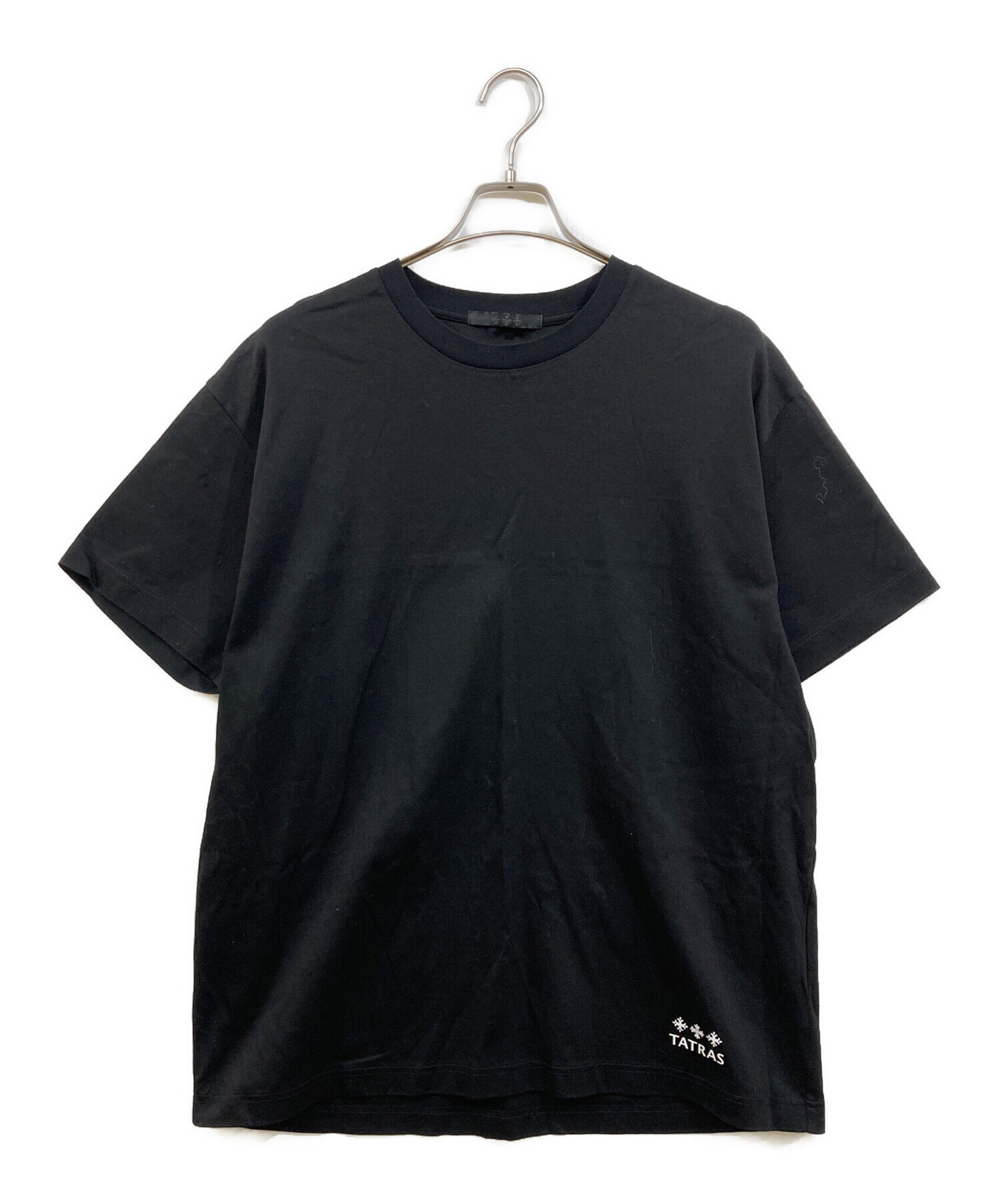 中古・古着通販】TATRAS (タトラス) プリントTシャツ ブラック サイズ 