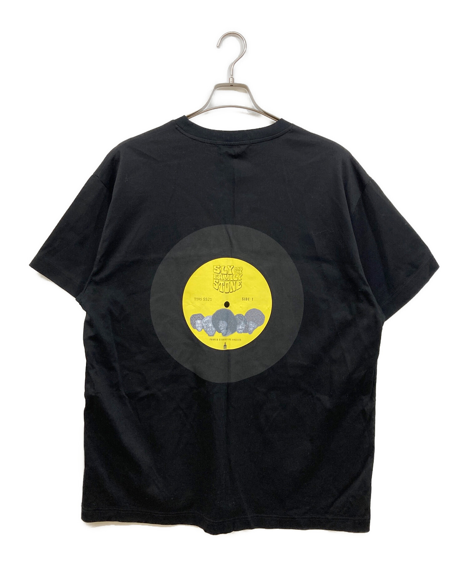 中古・古着通販】TATRAS (タトラス) プリントTシャツ ブラック サイズ 