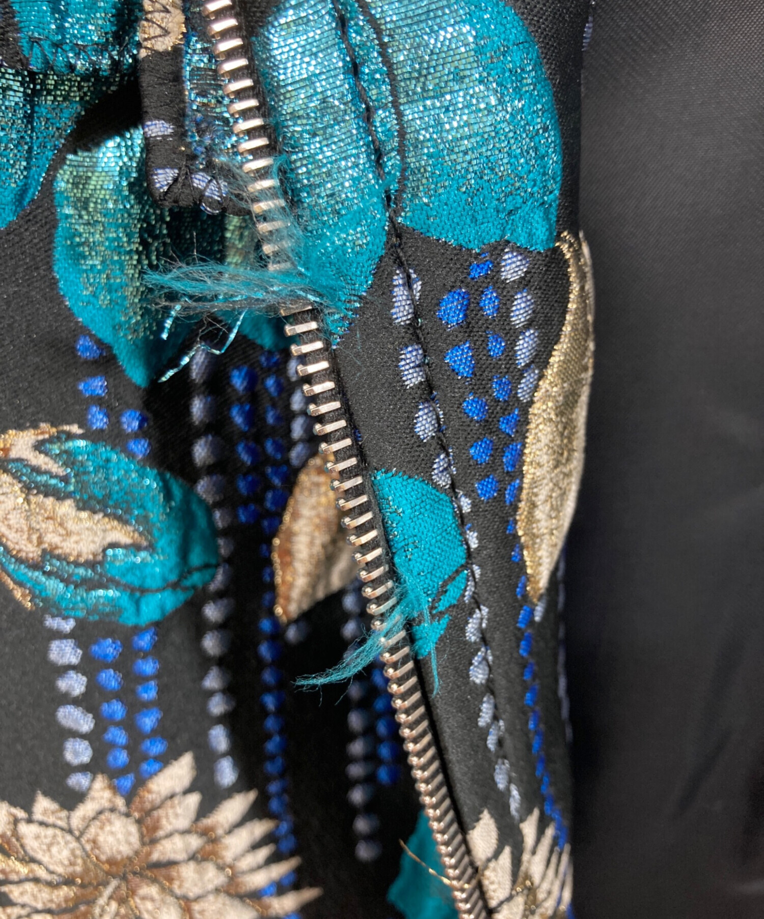中古・古着通販】PRADA (プラダ) CLOQUET FLOWER JACKET ブラック