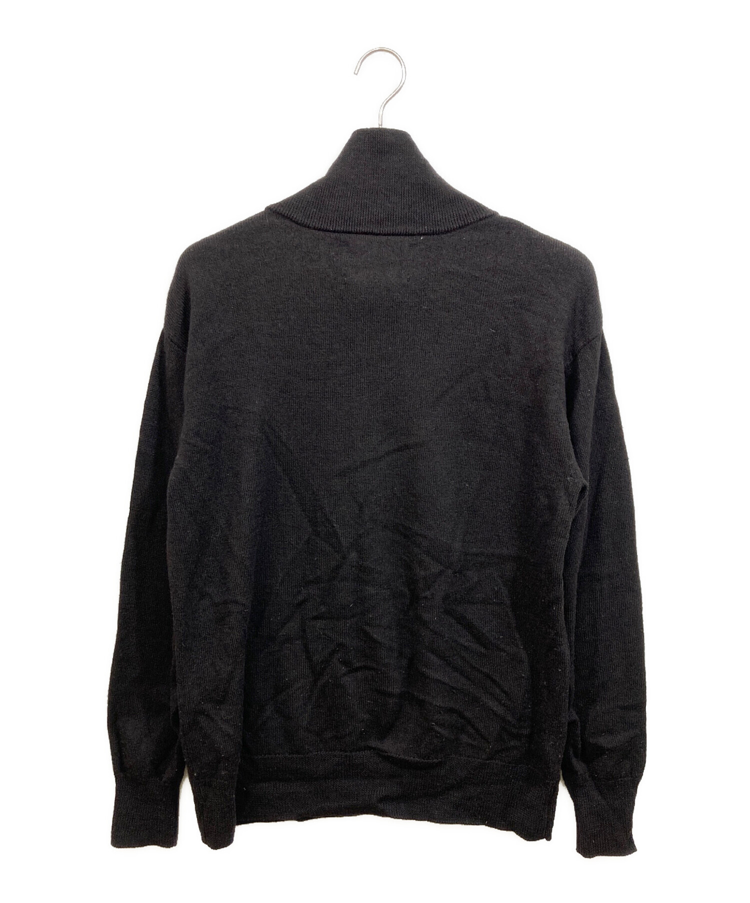 中古・古着通販】MHL (エムエイチエル) DRY WOOL LINENニット ブラック 