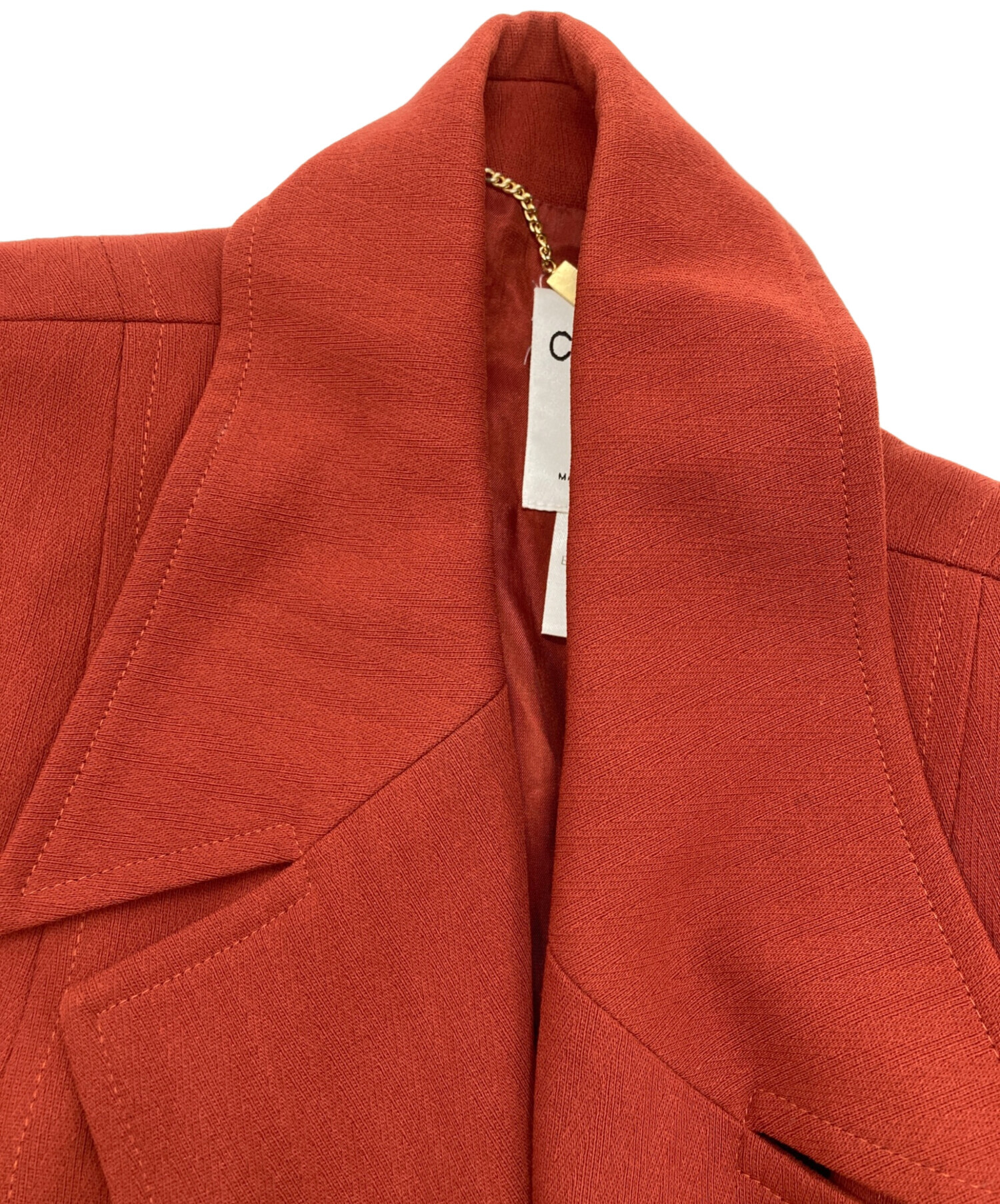 中古・古着通販】CELINE (セリーヌ) ダブルジャケット ブラウン サイズ 