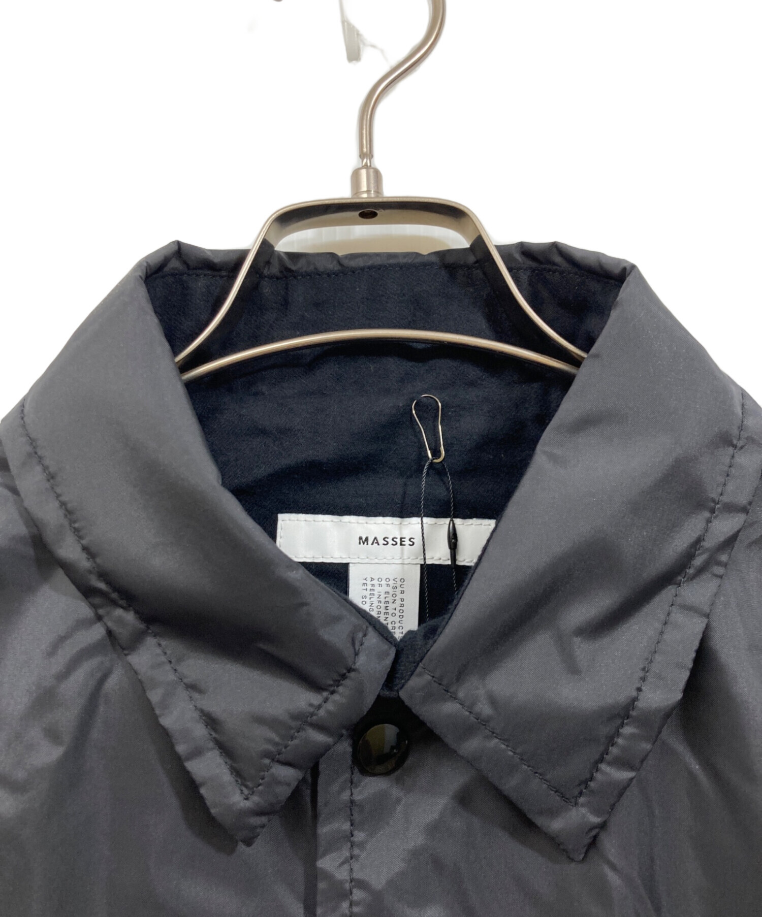 中古・古着通販】MASSES (マシス) NYLON JKT CROW ブラック