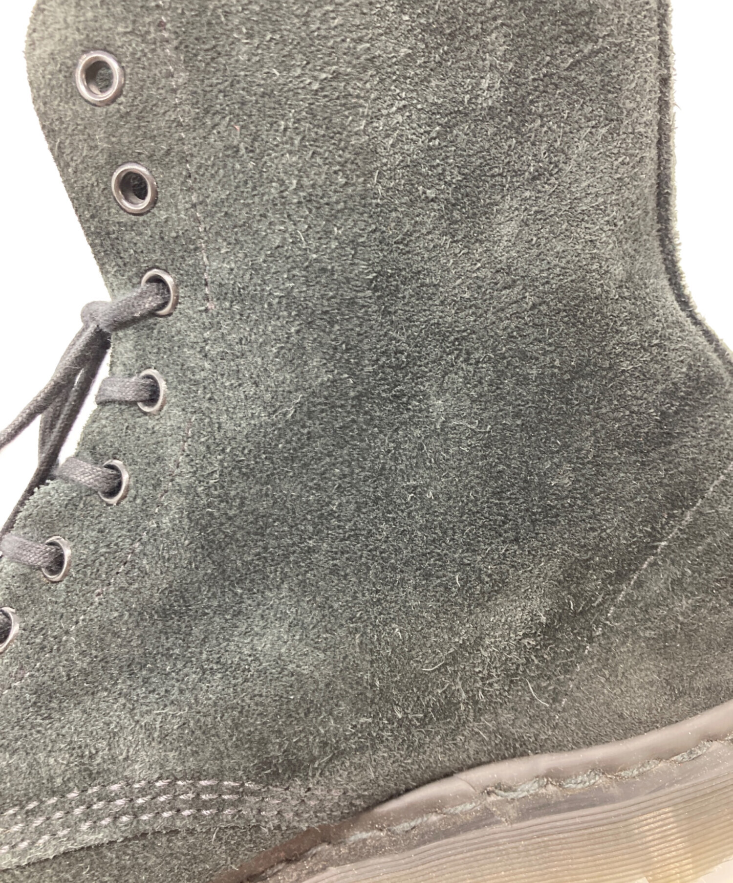 Dr.Martens 8ホール スエード グレー UK9 美品 中古・古着通販】Dr.Martens (ドクターマーチン) 8ホールスエード