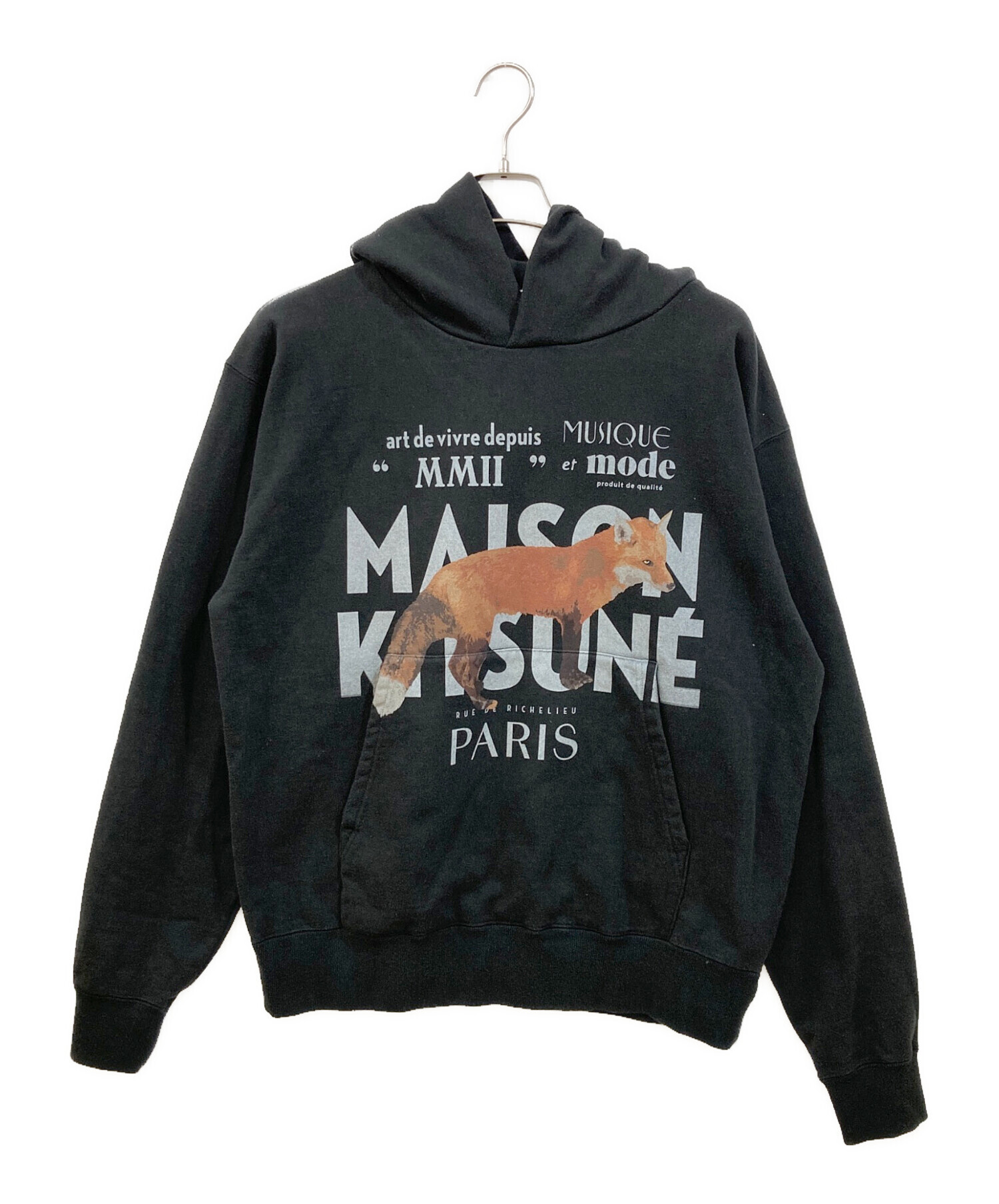 中古・古着通販】maison kitsune (メゾンキツネ) プリントパーカー