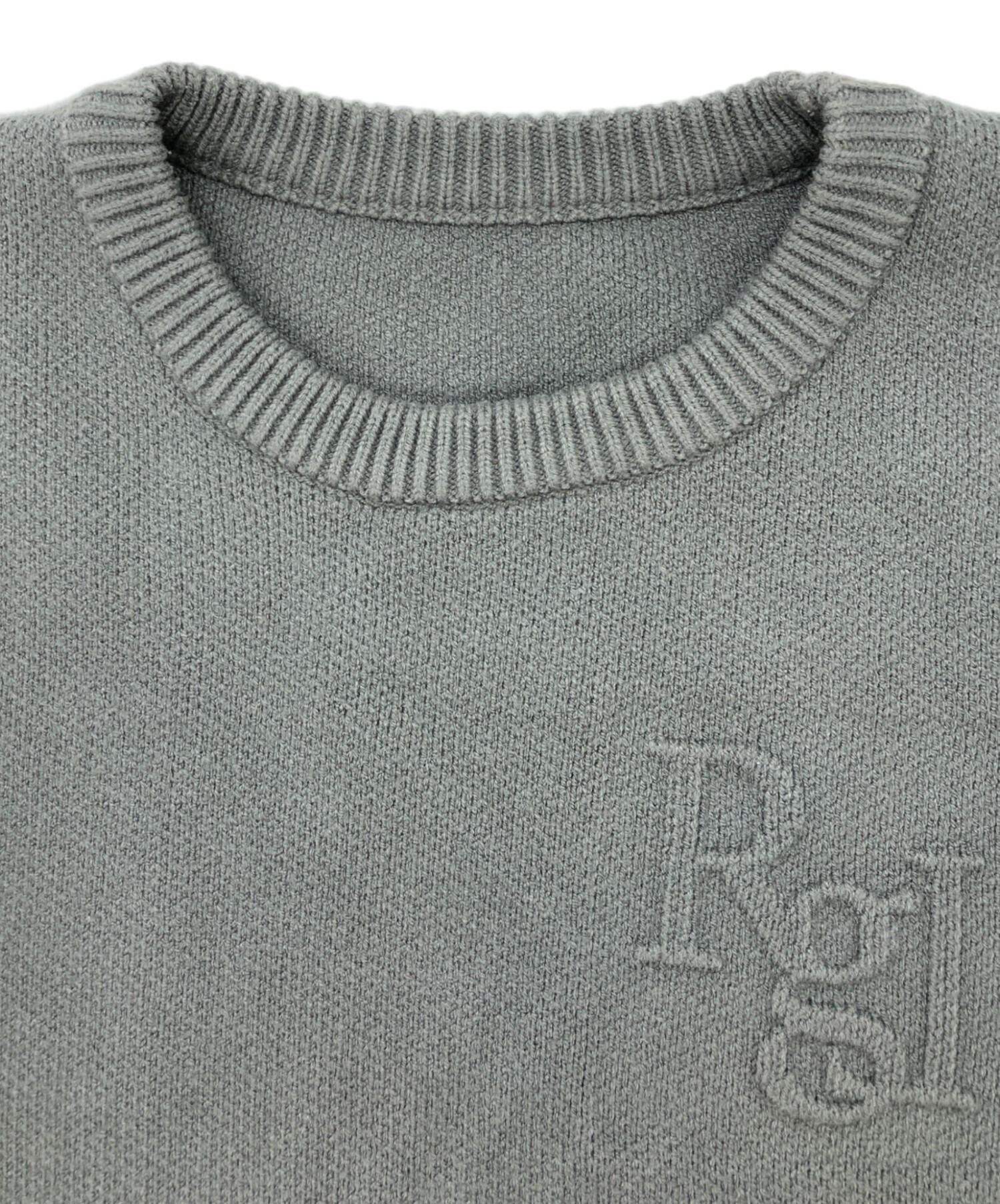 中古・古着通販】regleam (リグリーム) エンボスロゴニット グレー