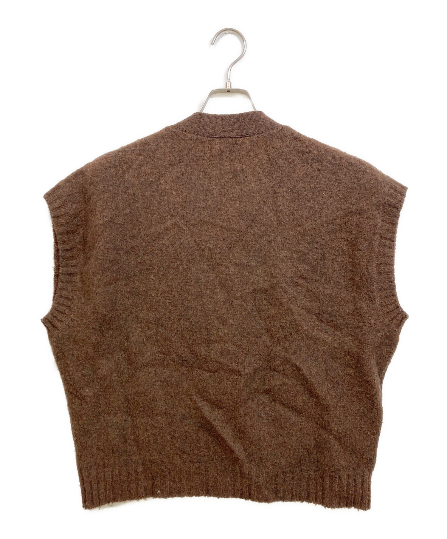 中古・古着通販】GUCCI (グッチ) ニットベスト ブラウン サイズ:XL