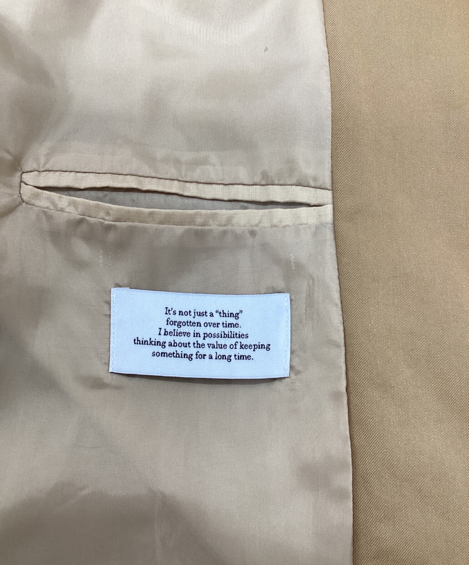中古・古着通販】OHOTORO (オオトロ) Firenze Trench Coat ベージュ