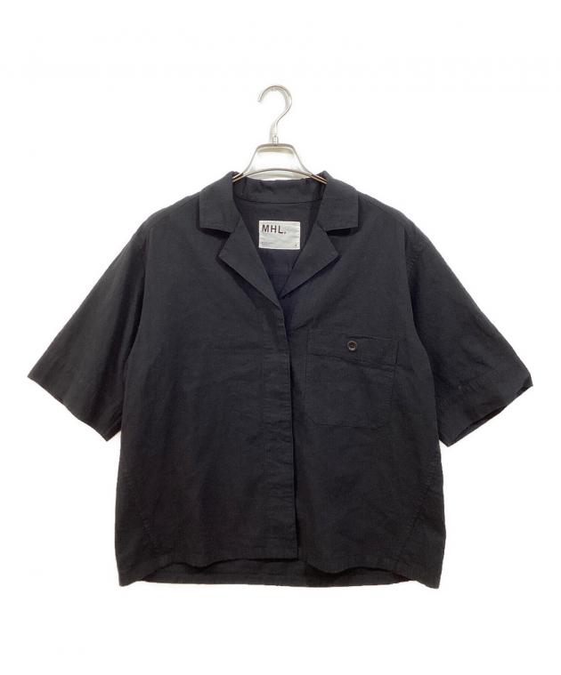中古・古着通販】MHL (エムエイチエル) 半袖シャツ ブラック サイズ:M 