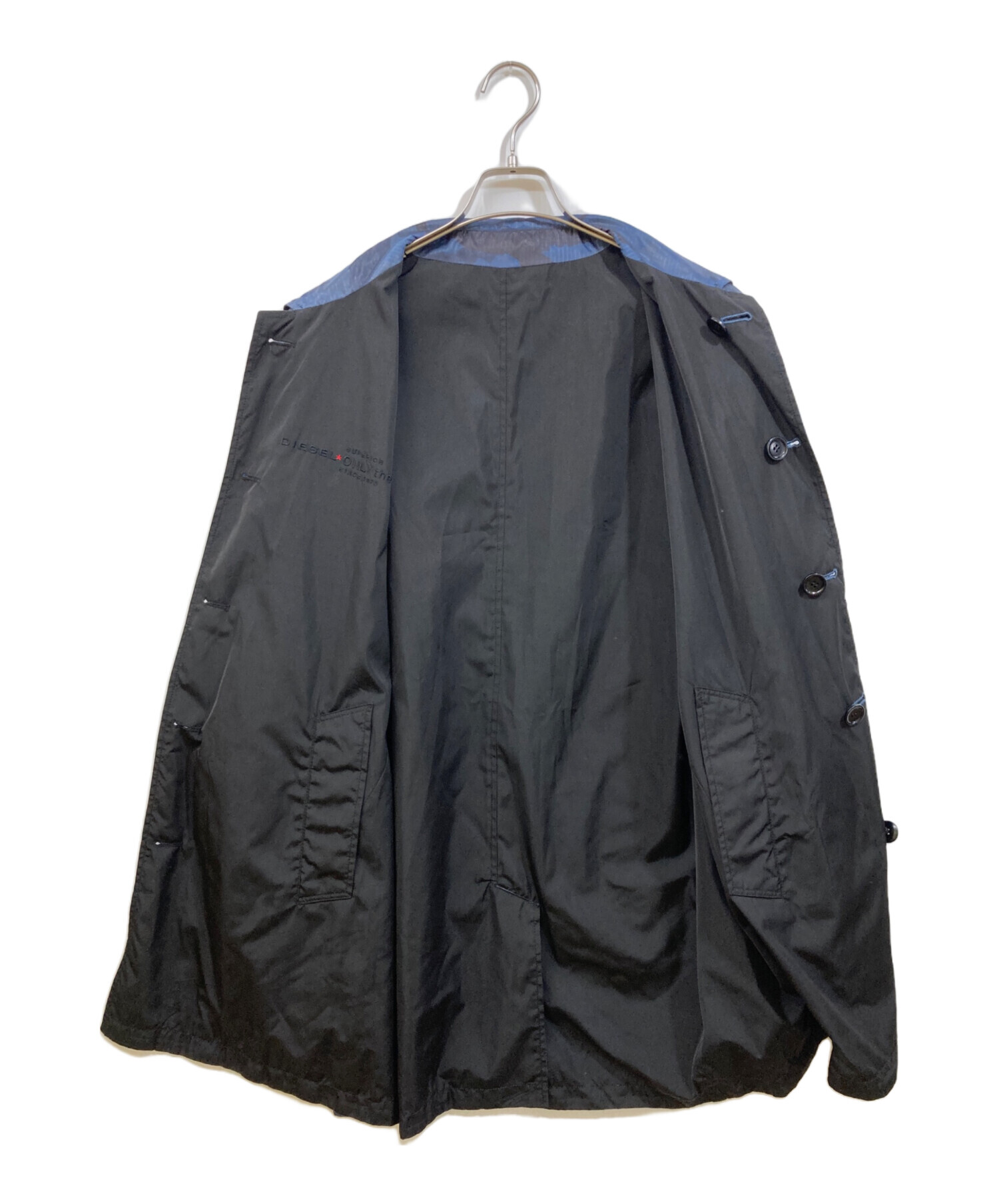 中古・古着通販】DIESEL (ディーゼル) リバーシブルコート ブラック 