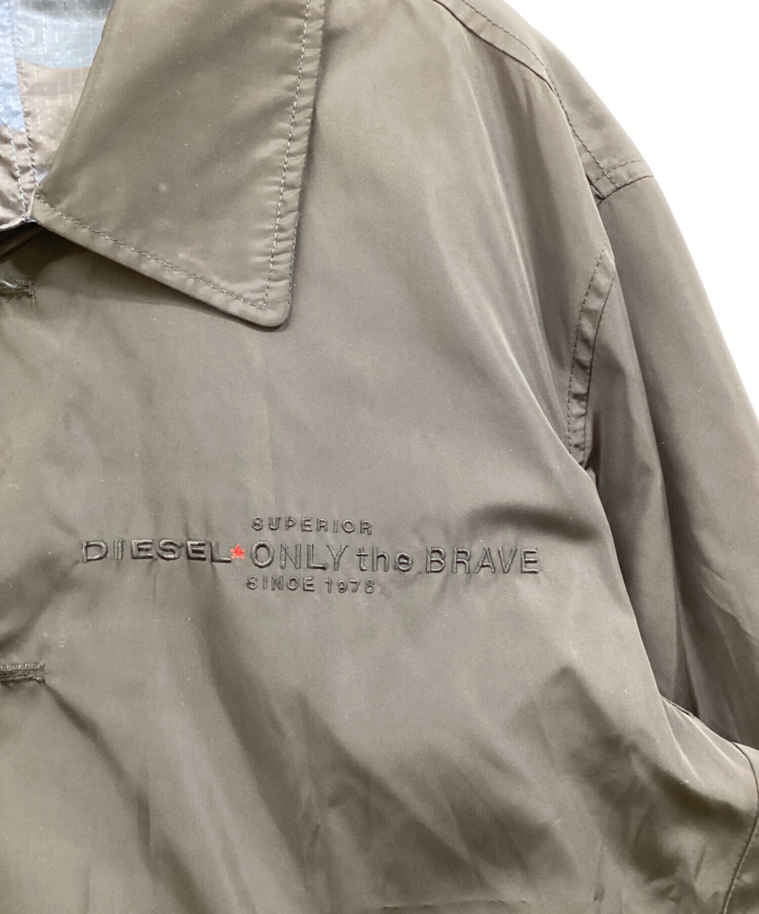 中古・古着通販】DIESEL (ディーゼル) リバーシブルコート ブラック 