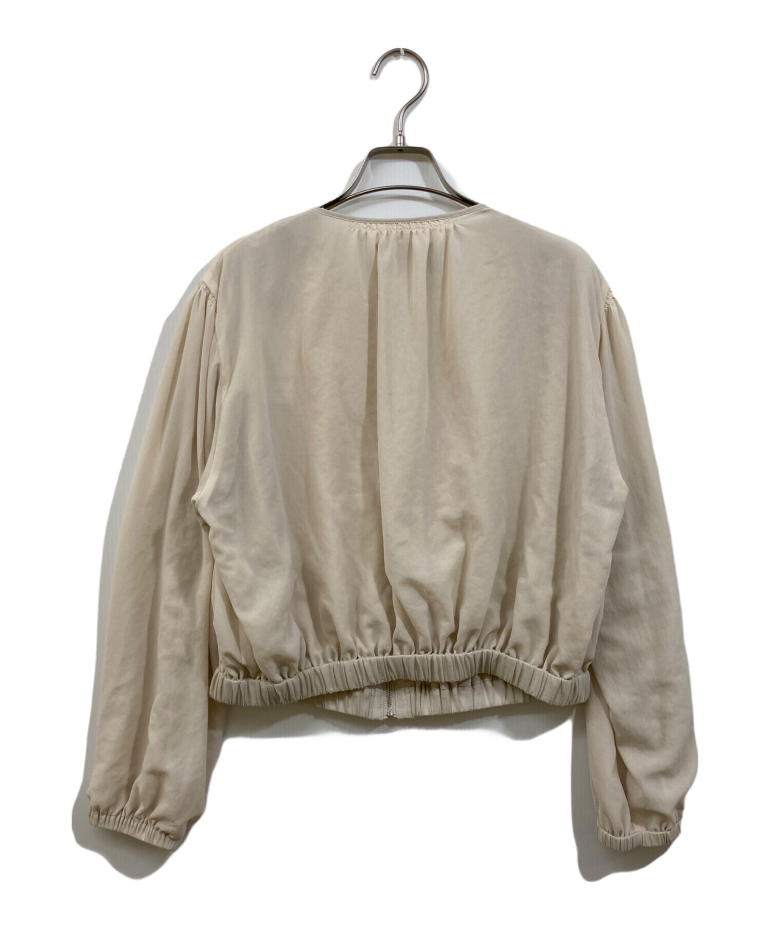 【未使用】モラビトブラン/ダンボールニットショートブルゾン/ドルマン/裾切り替え MORABITO モラビトブルゾン 未使用】モラビトブラン/ダンボールニット