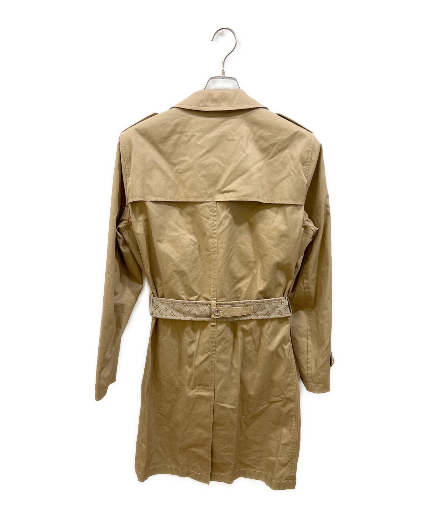 【正規品】Herno ベージュ トレンチコート 中古・古着通販】HERNO (ヘルノ) モノグラムディテール トレンチコート