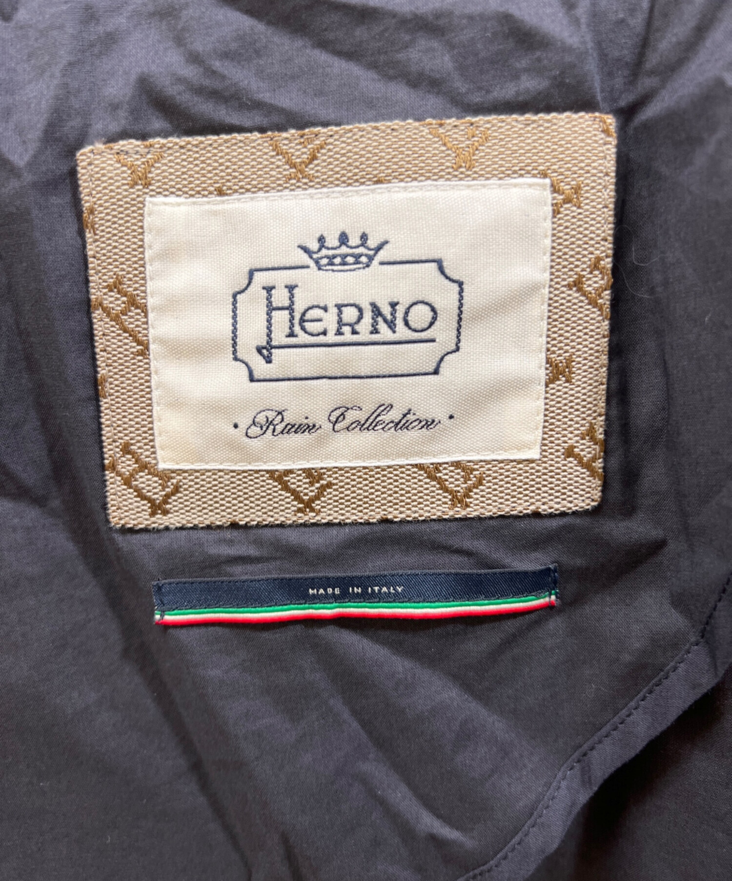 中古・古着通販】HERNO (ヘルノ) モノグラムディテール トレンチコート 