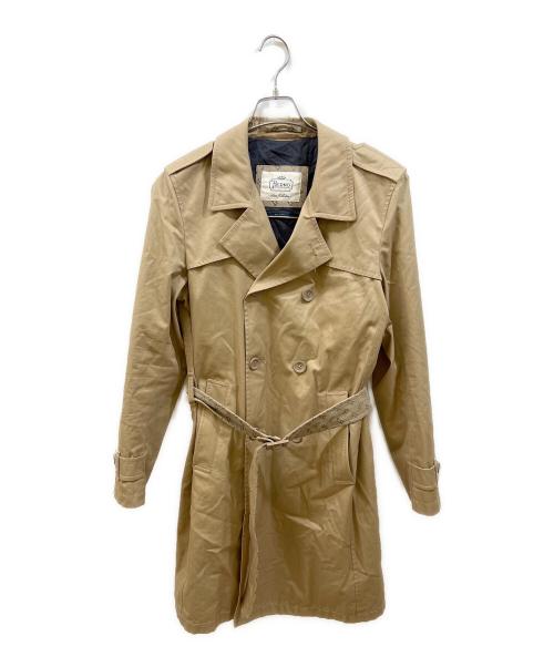 美品 Herno ベージュ トレンチコート タグあり 中古・古着通販】HERNO (ヘルノ) モノグラムディテール トレンチコート