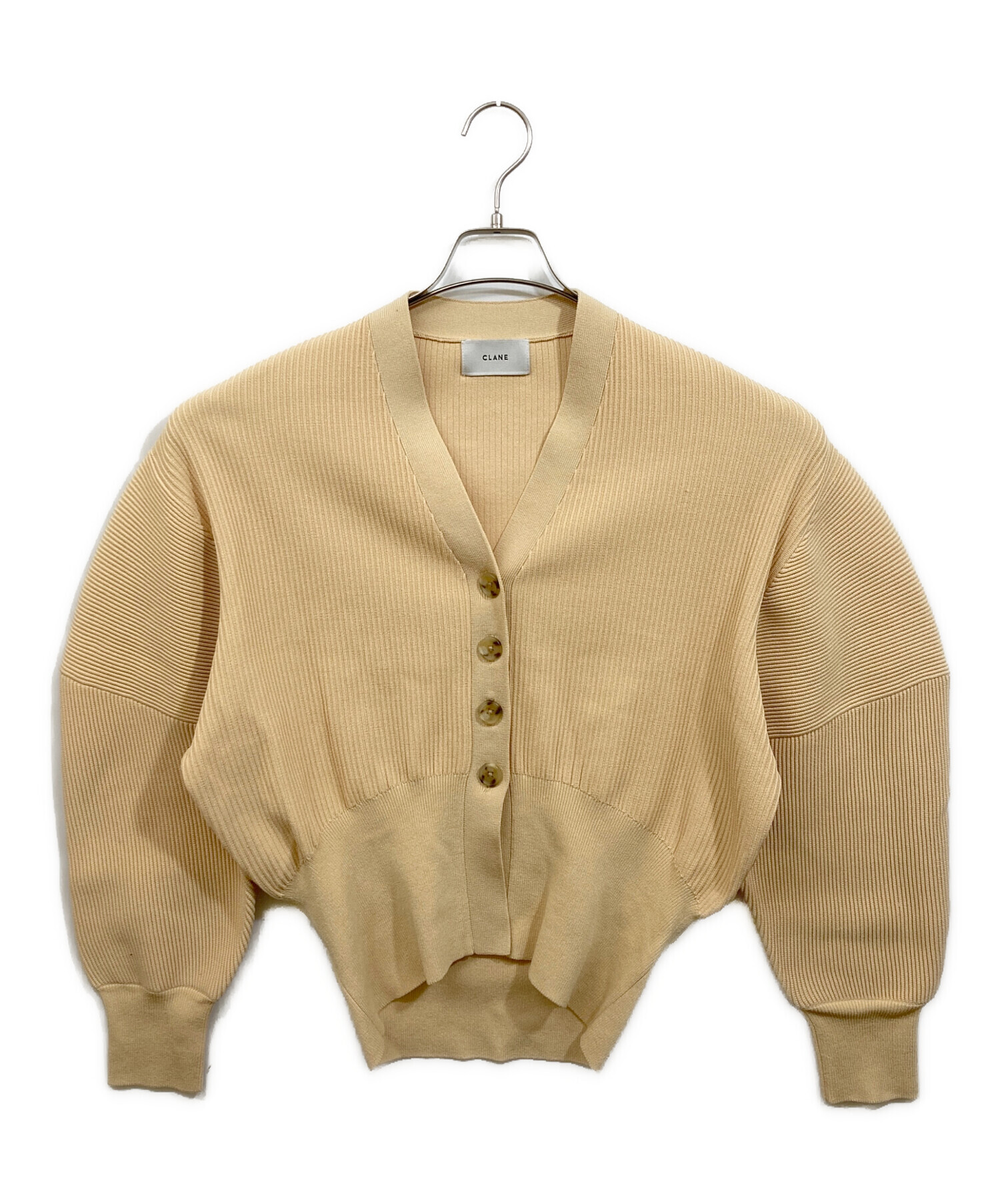 KNIT SLEEVE CLANE CARDIGAN CURVE CURVED ONLINE OFFICIAL CARDIGAN