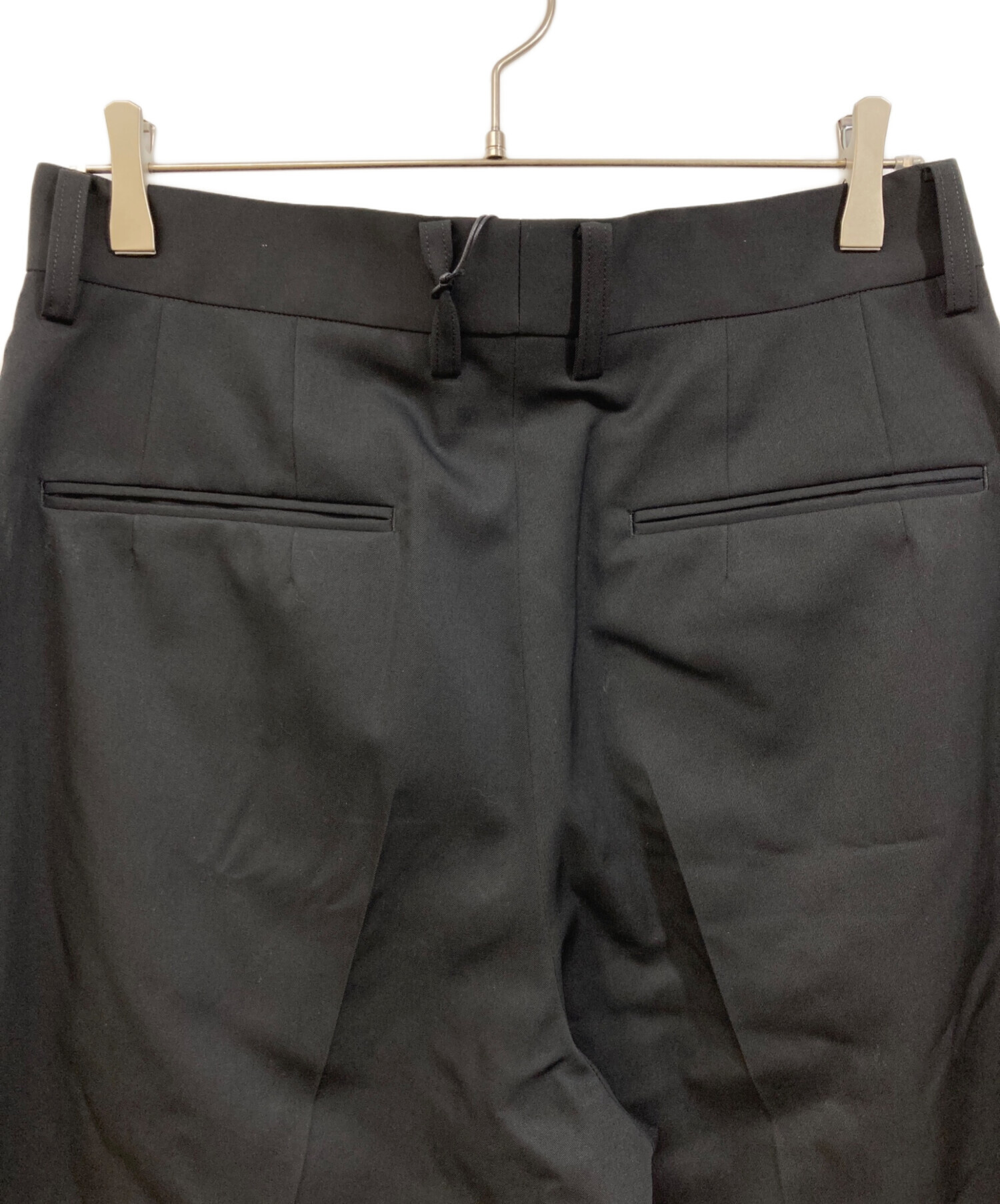 中古・古着通販】ssstein (シュタイン) EXTRA WIDE TROUSERS ブラック