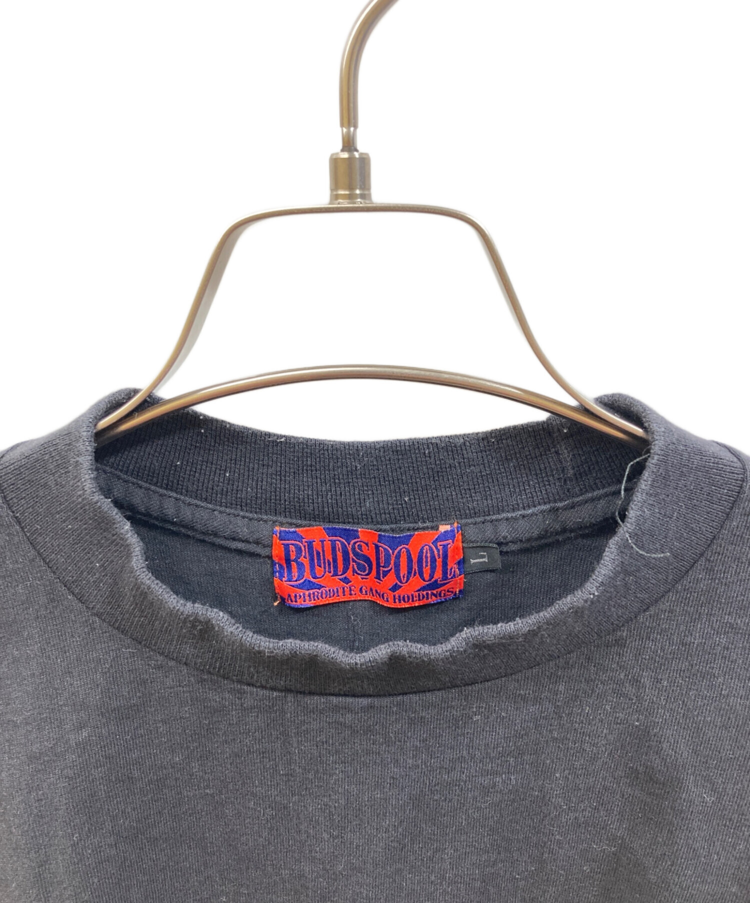 中古・古着通販】BUDSPOOL (バッズプール) Tシャツ ブラック サイズ:L 