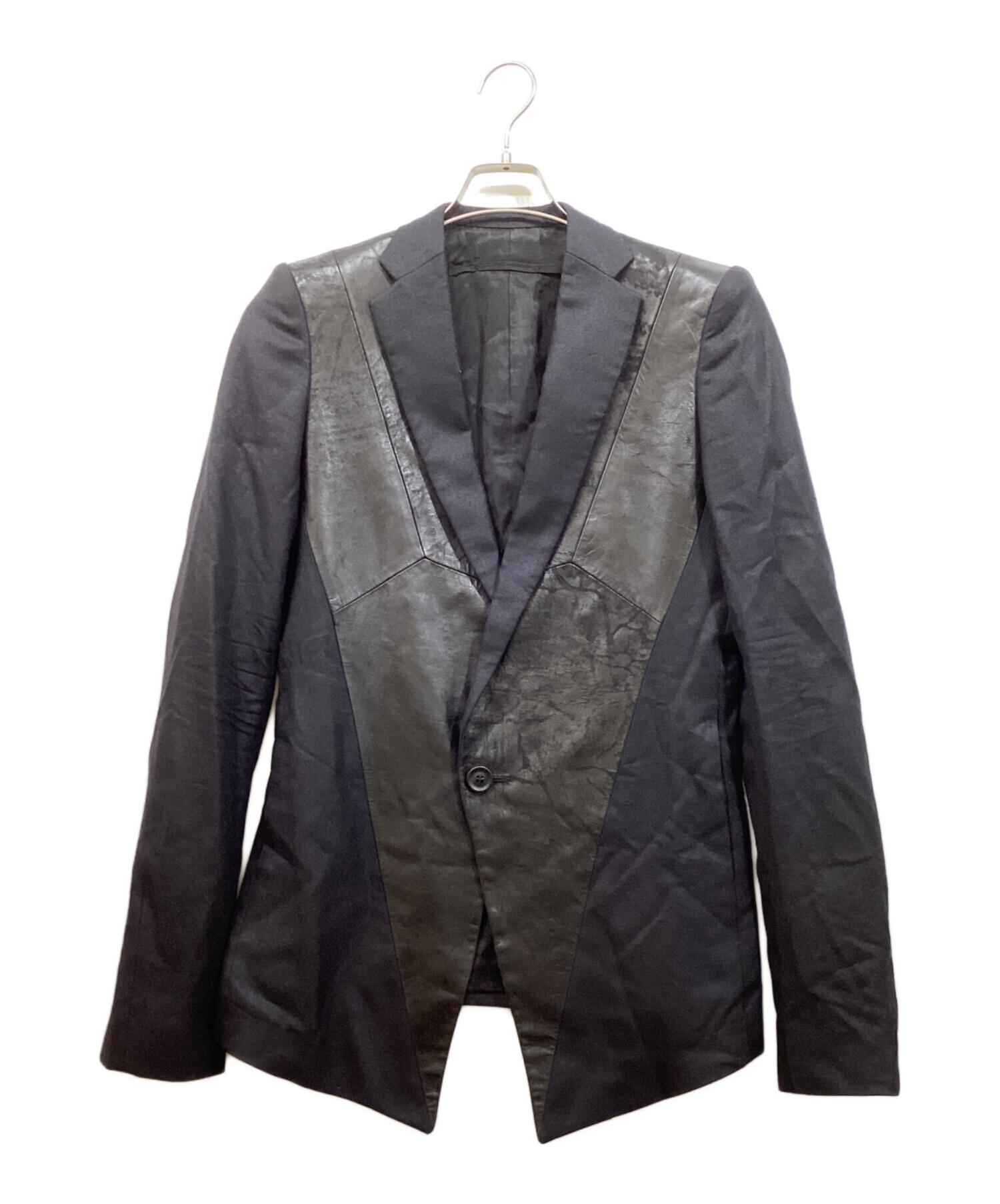 中古・古着通販】JULIUS (ユリウス) ラムレザー切り替えジャケット 