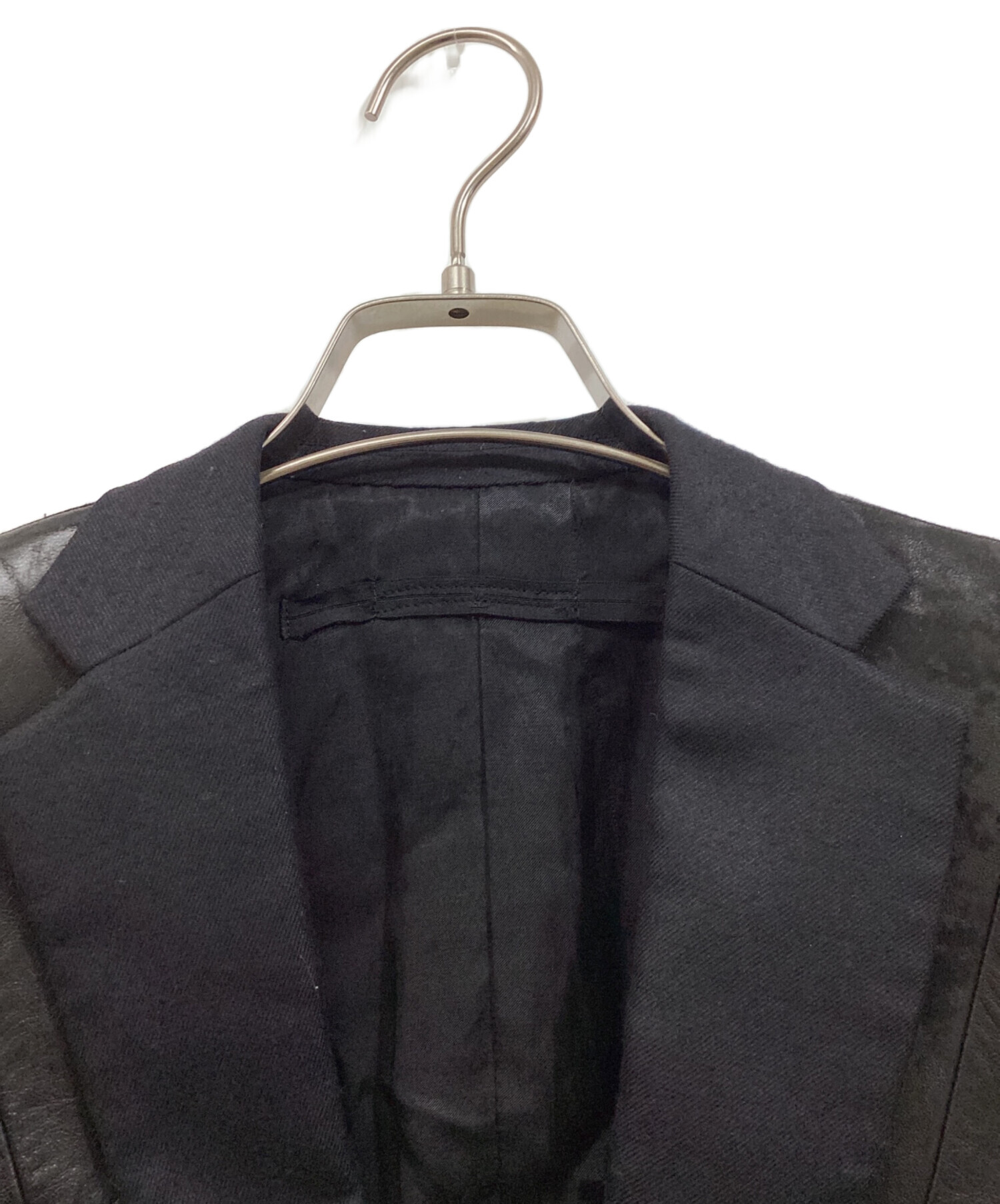 中古・古着通販】JULIUS (ユリウス) ラムレザー切り替えジャケット 