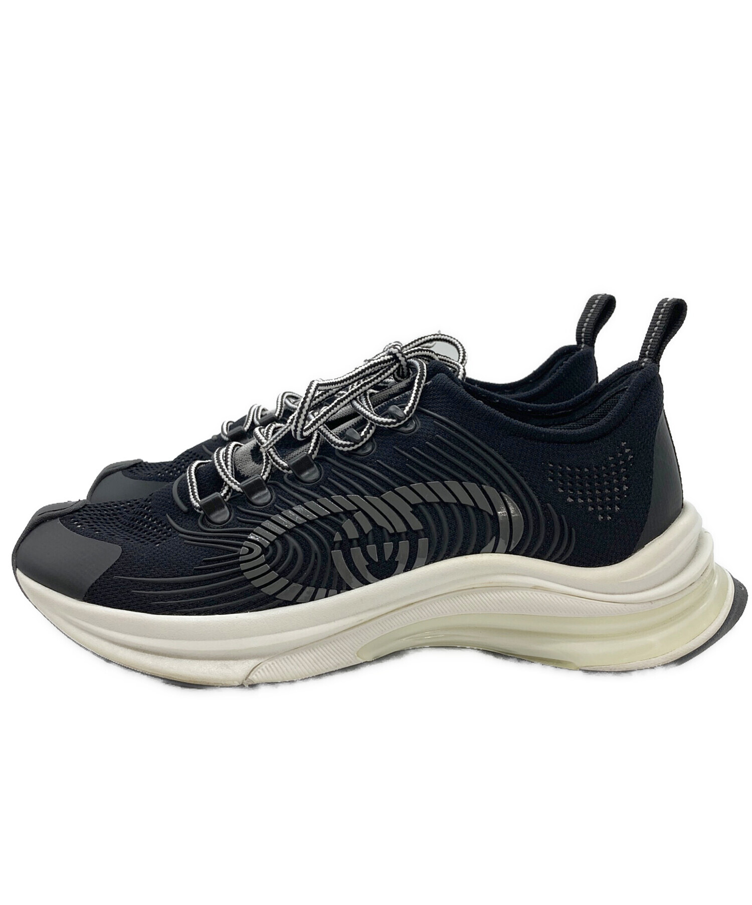 中古・古着通販】GUCCI (グッチ) RUN ブラック サイズ:8.5｜ブランド 