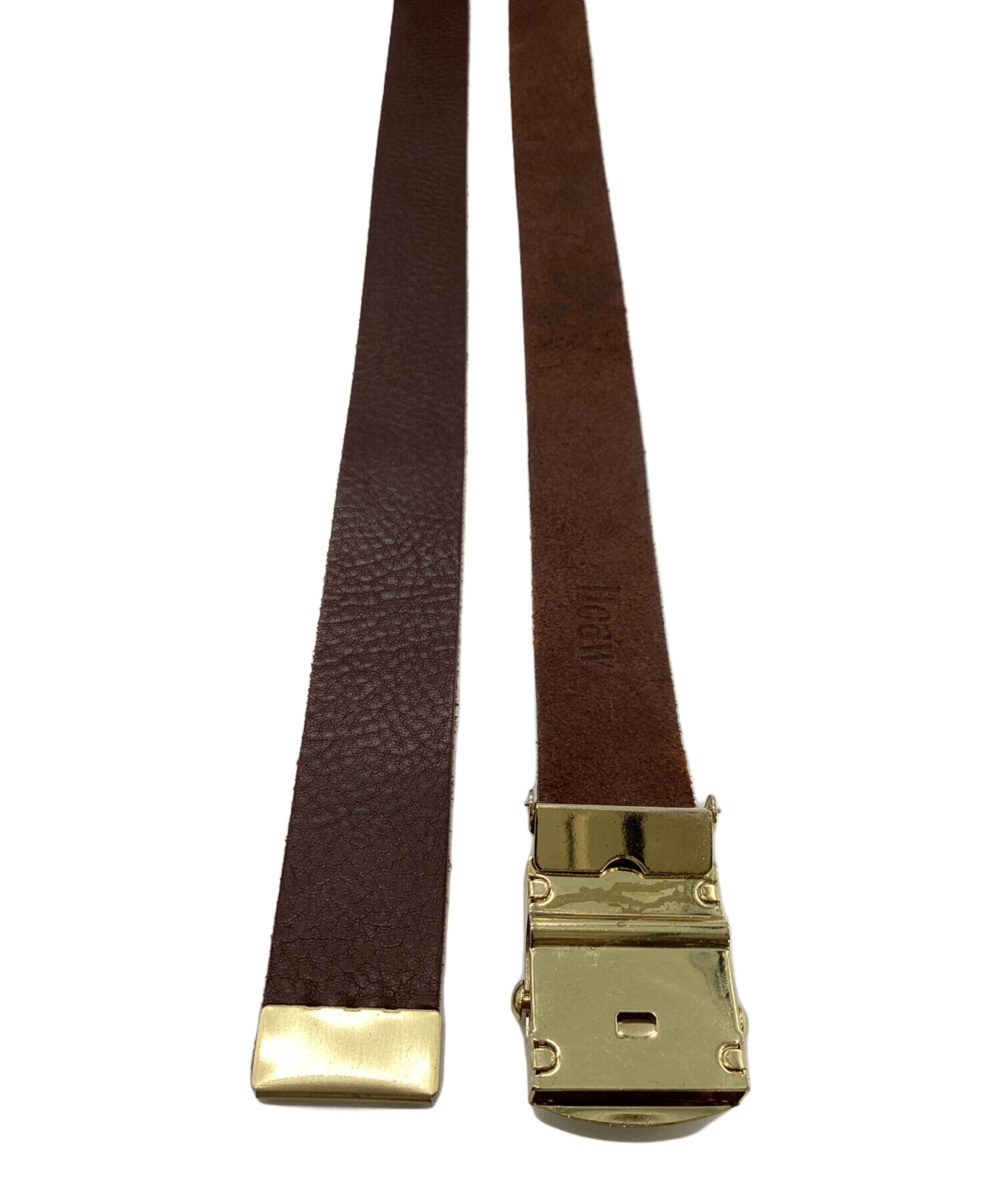 中古・古着通販】Hoaw. (ハァウ) レザーガチャベルト ブラウン