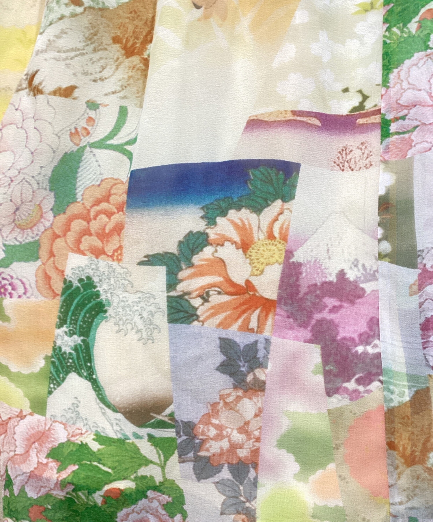 中古・古着通販】KEITA MARUYAMA (ケイタマルヤマ) 総柄シルクスカート 