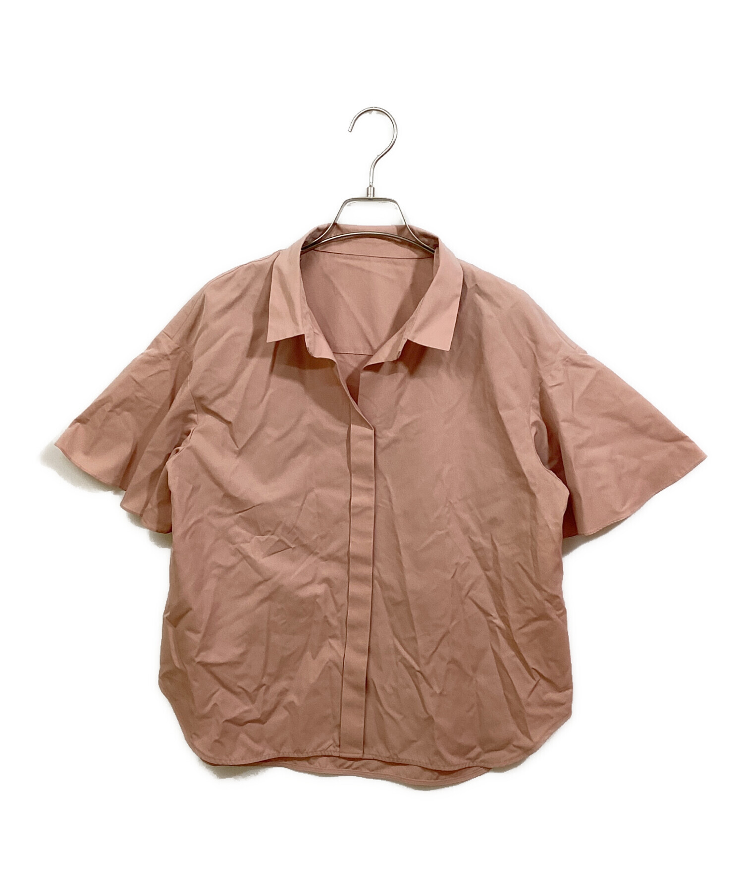 中古・古着通販】ANAYI (アナイ) フリルスリーブスキッパーシャツ 