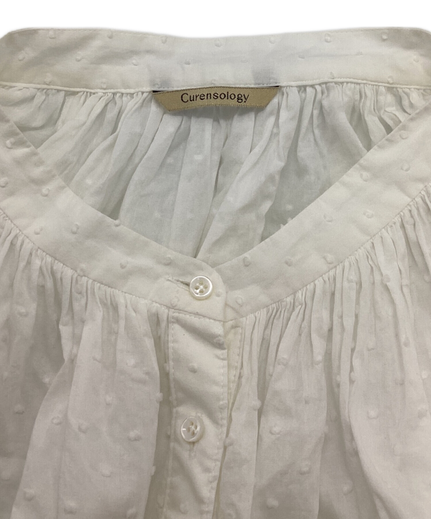 中古・古着通販】Curensology (カレンソロジー) シアードットシャツ