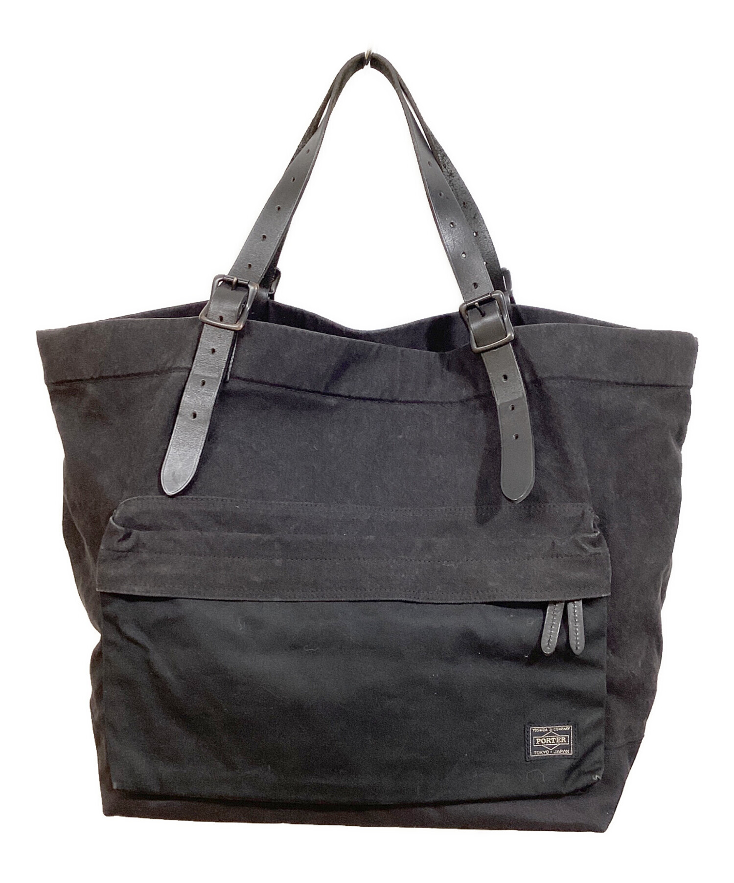 中古・古着通販】PORTER (ポーター) TOTE BAG(L) ブラック｜ブランド